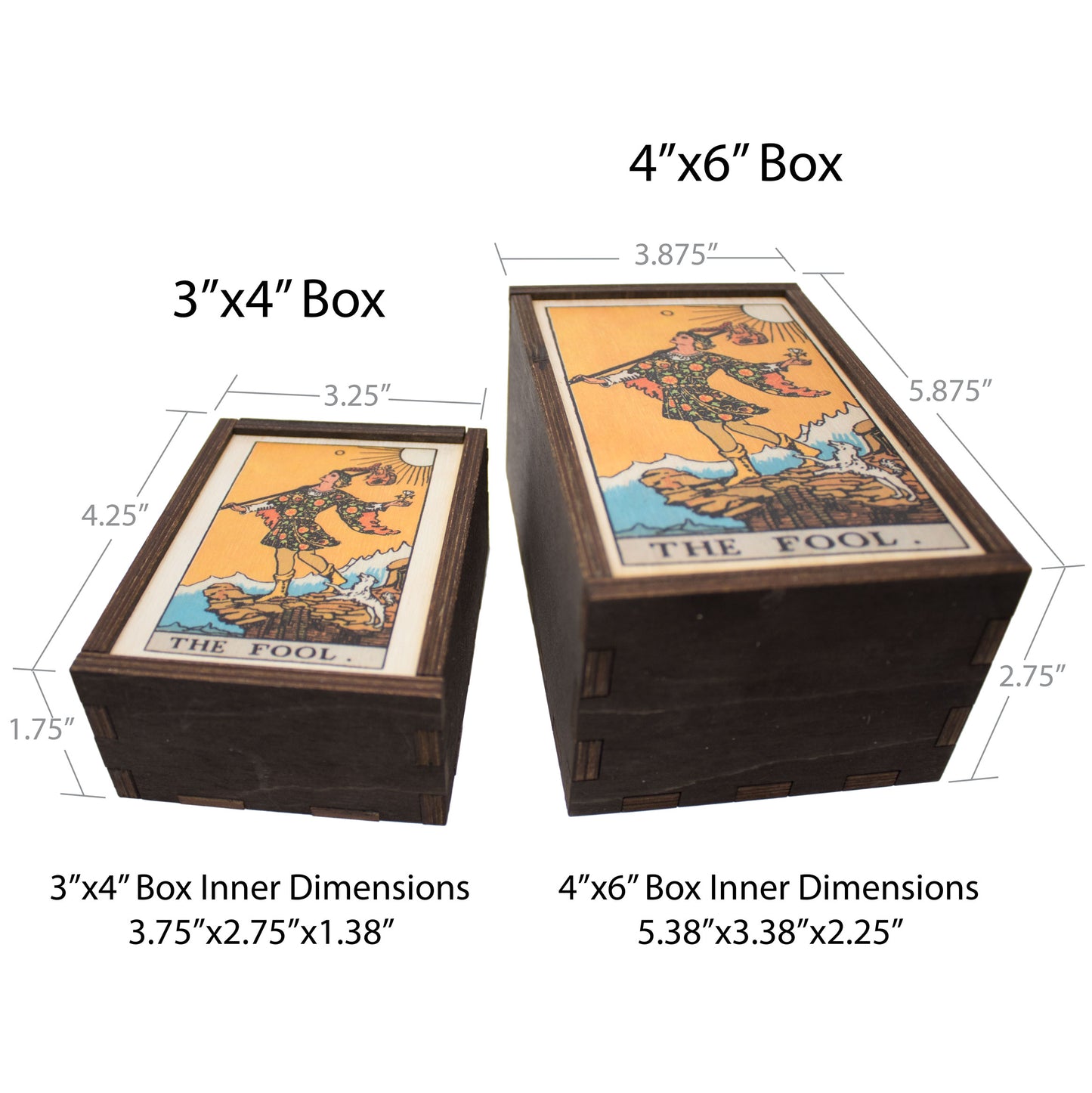 The Fool Card Tarot Card Card Wooden Stash Box Tarot Card Box