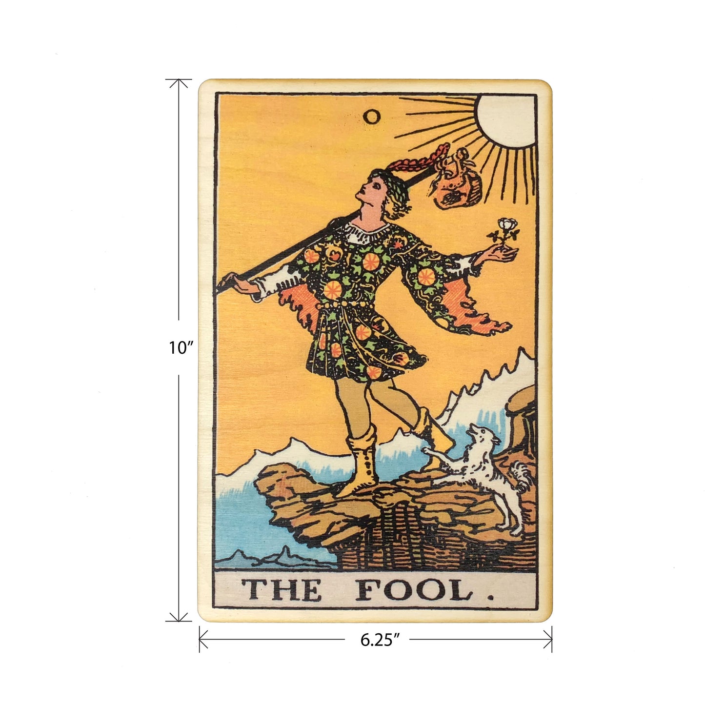 The Fool Tarot Wall Art Wooden Wall Decor