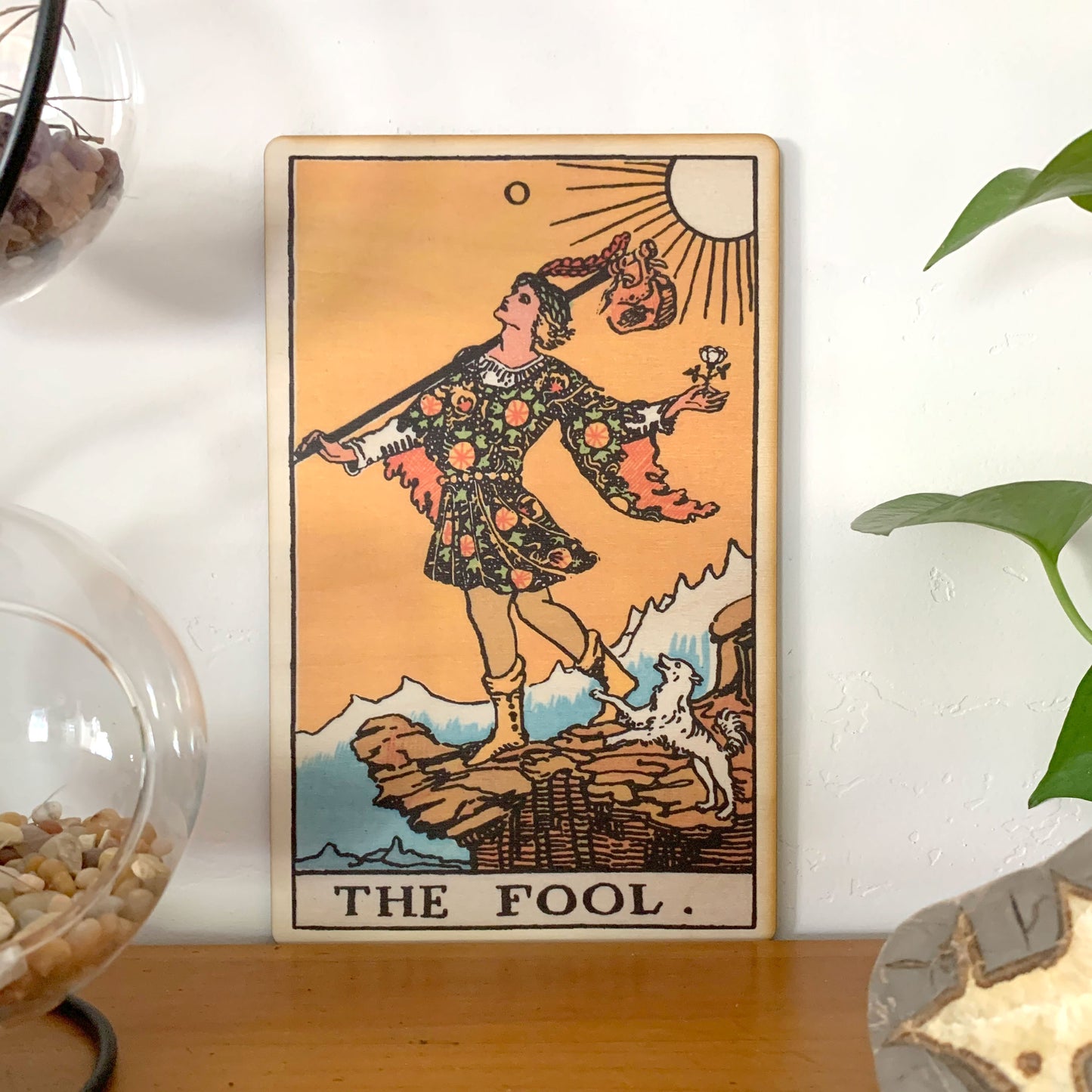 The Fool Tarot Wall Art Wooden Wall Decor