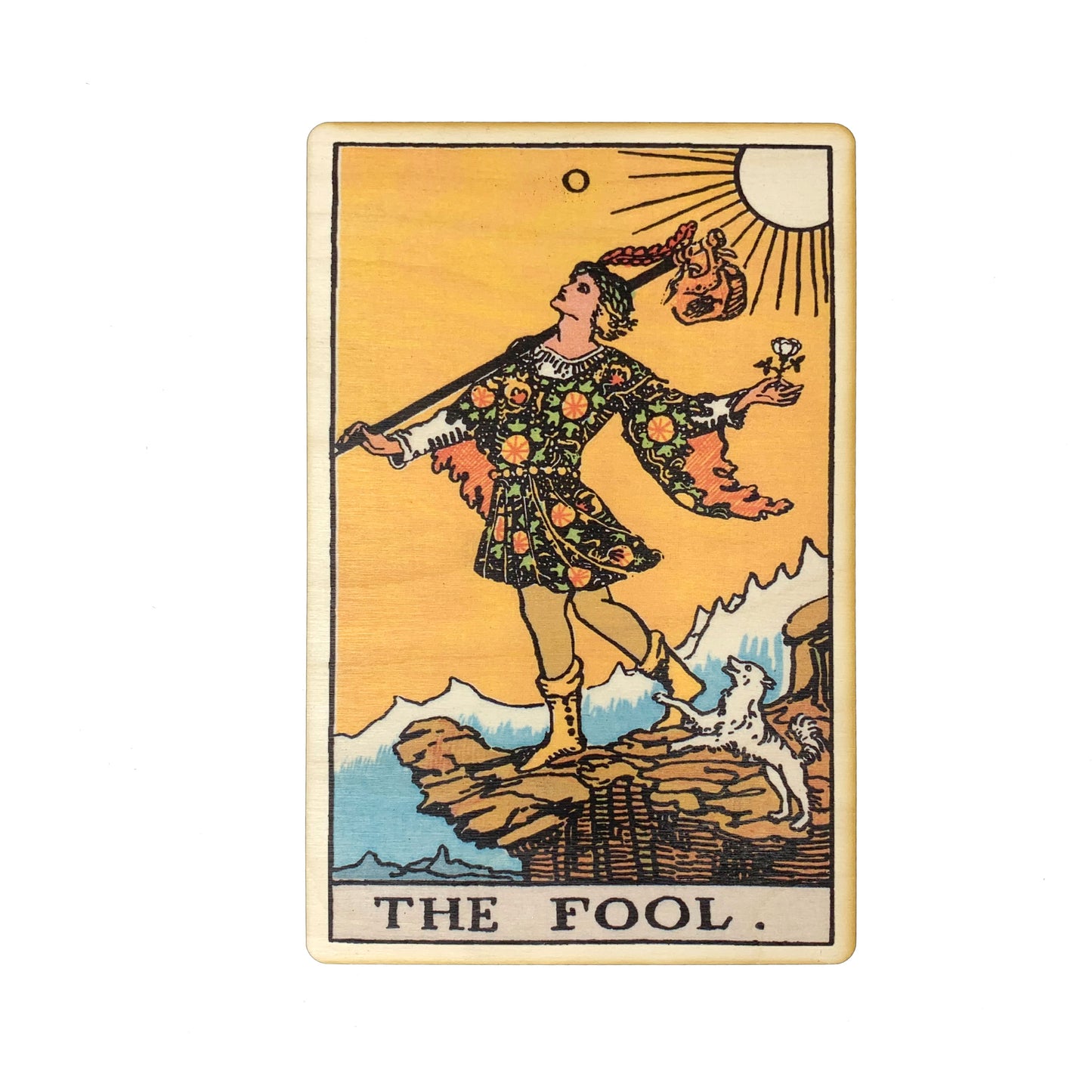 The Fool Tarot Wall Art Wooden Wall Decor