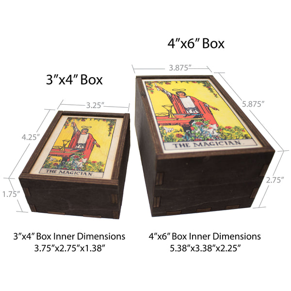 The Magician Tarot Card Card Wooden Stash Box Tarot Card Box