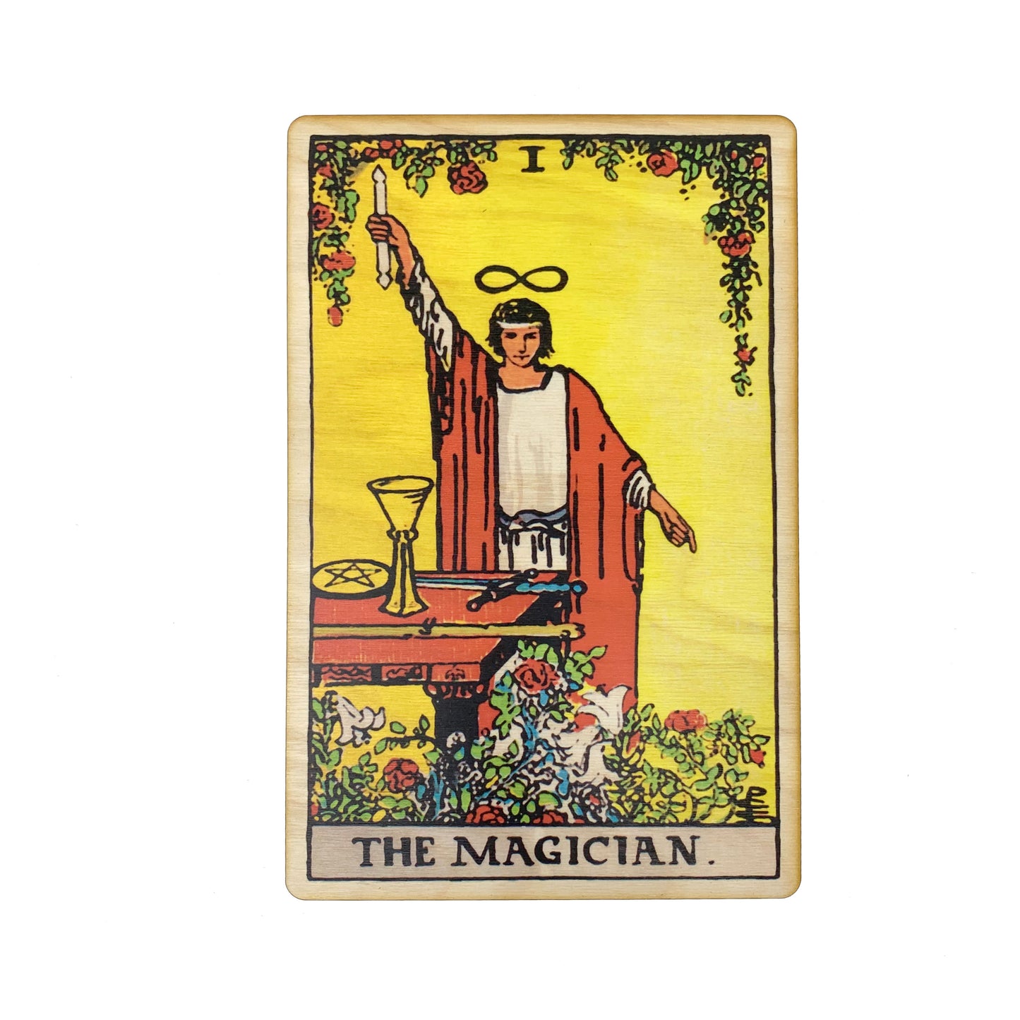The Magician Tarot Wall Art Wooden Wall Decor