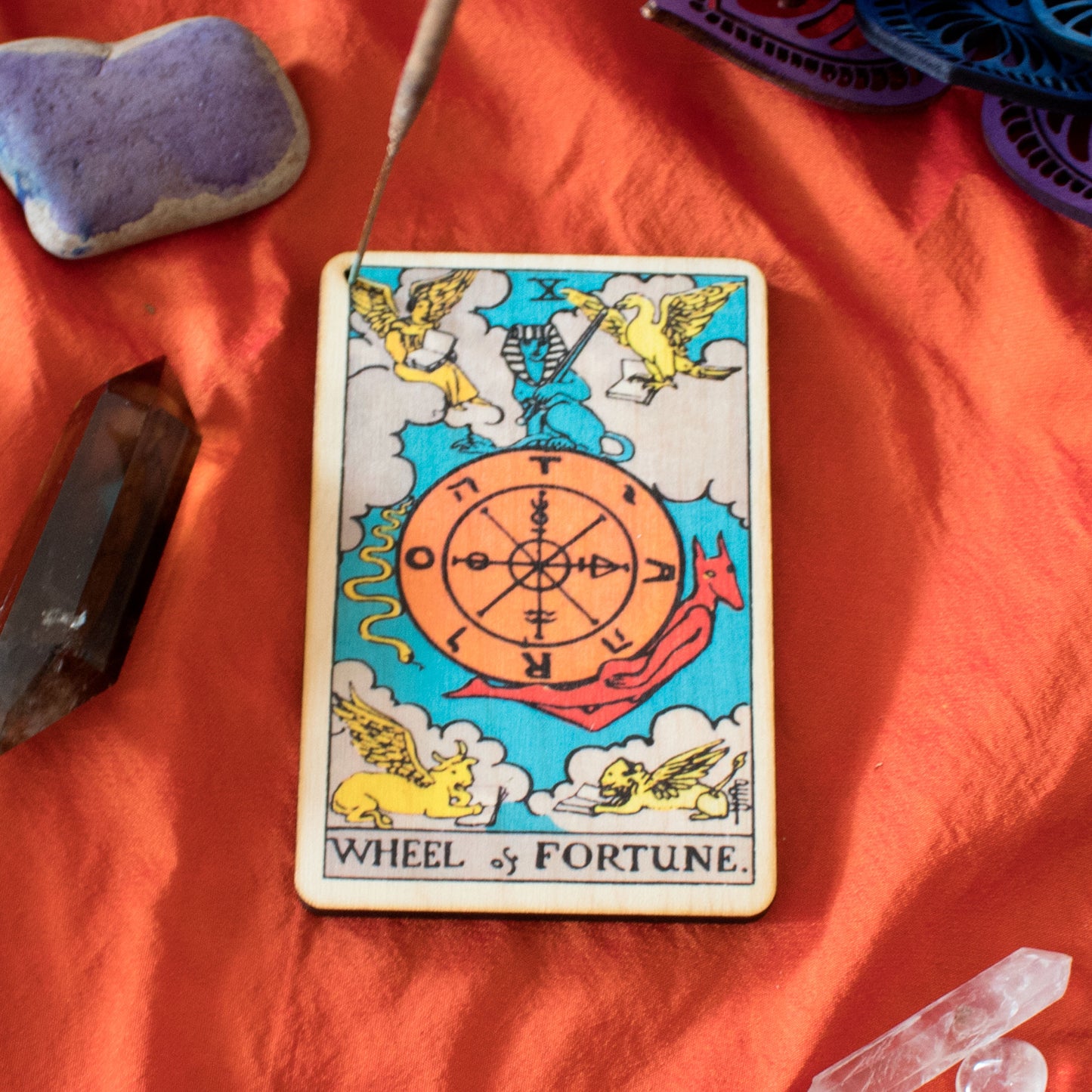 The Wheel of Fortune Tarot Incense Holder Tray