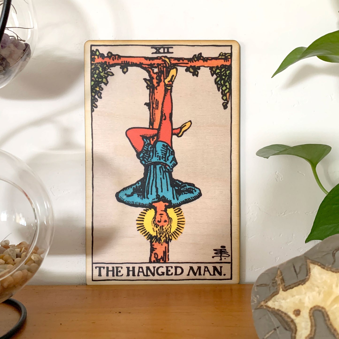 The Hanged Man Tarot Wall Art Wooden Wall Decor
