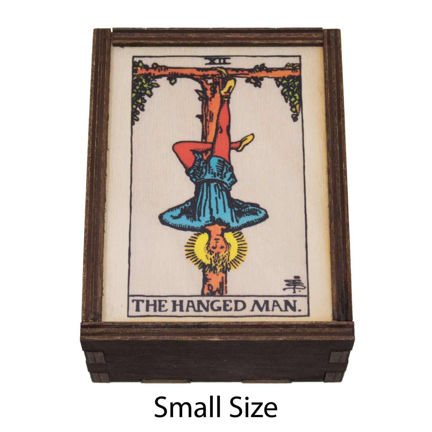 The Hanged Man Tarot Card Card Wooden Stash Box Tarot Card Box