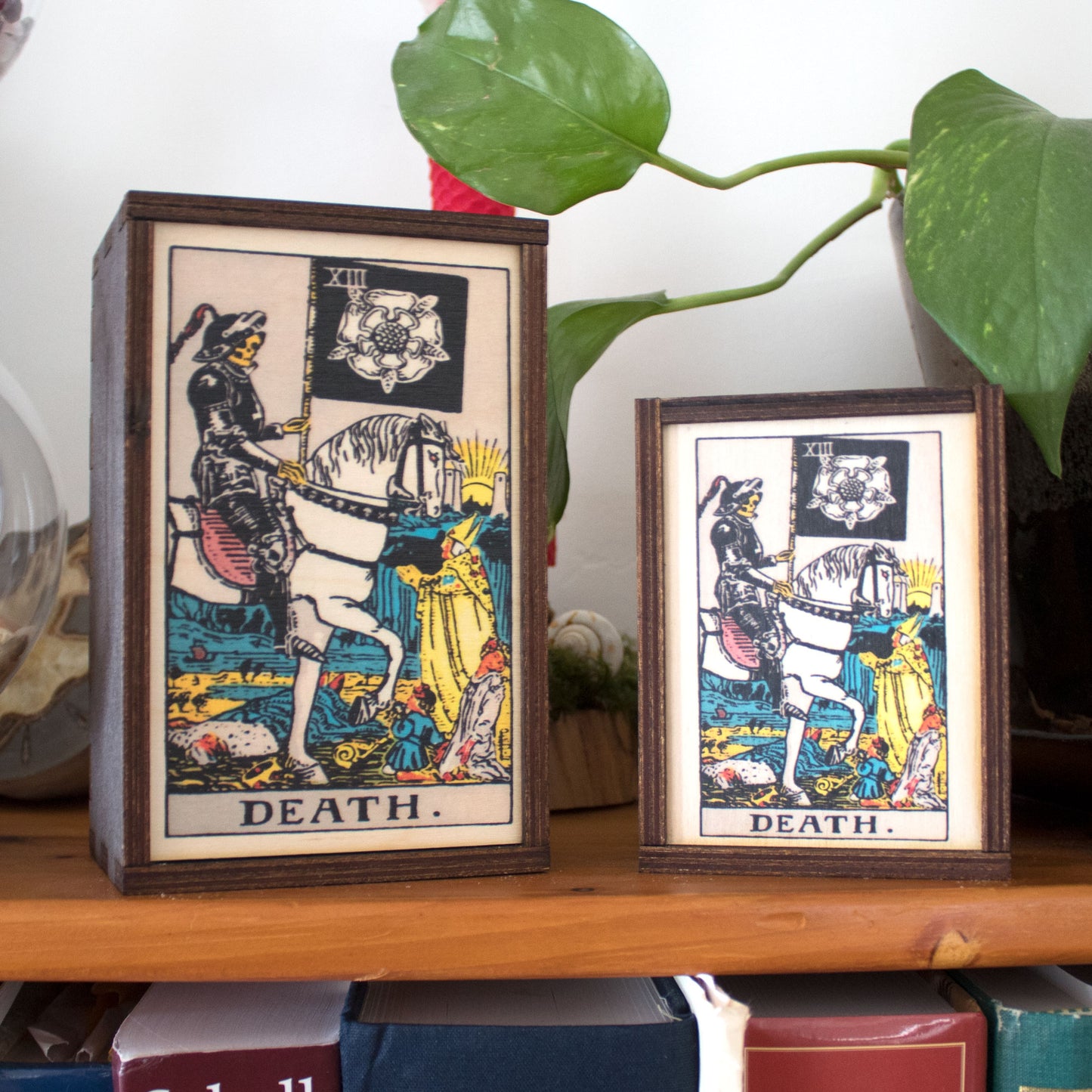 Death Tarot Card Card Wooden Stash Box Tarot Card Box