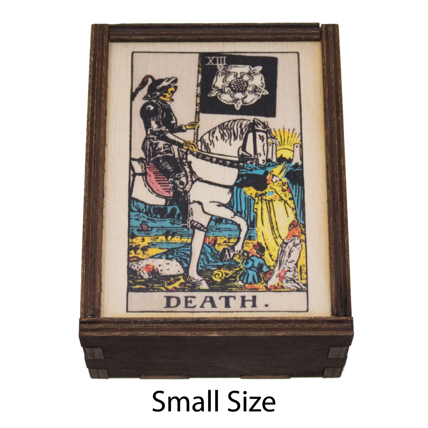 Death Tarot Card Card Wooden Stash Box Tarot Card Box
