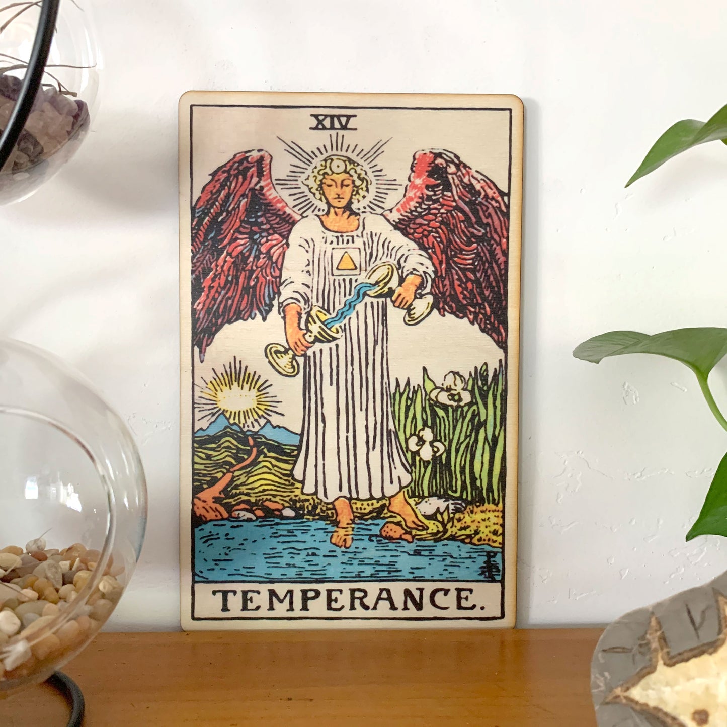Temperance Tarot Wall Art Wooden Wall Decor