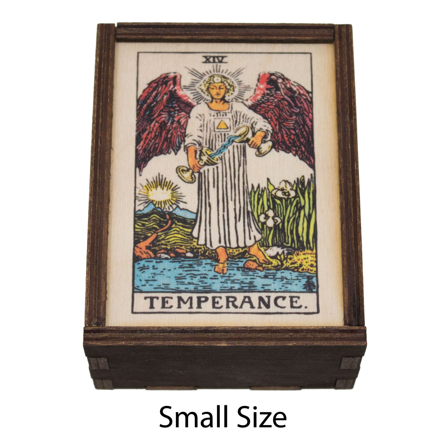 Temperance Tarot Card Card Wooden Stash Box Tarot Card Box