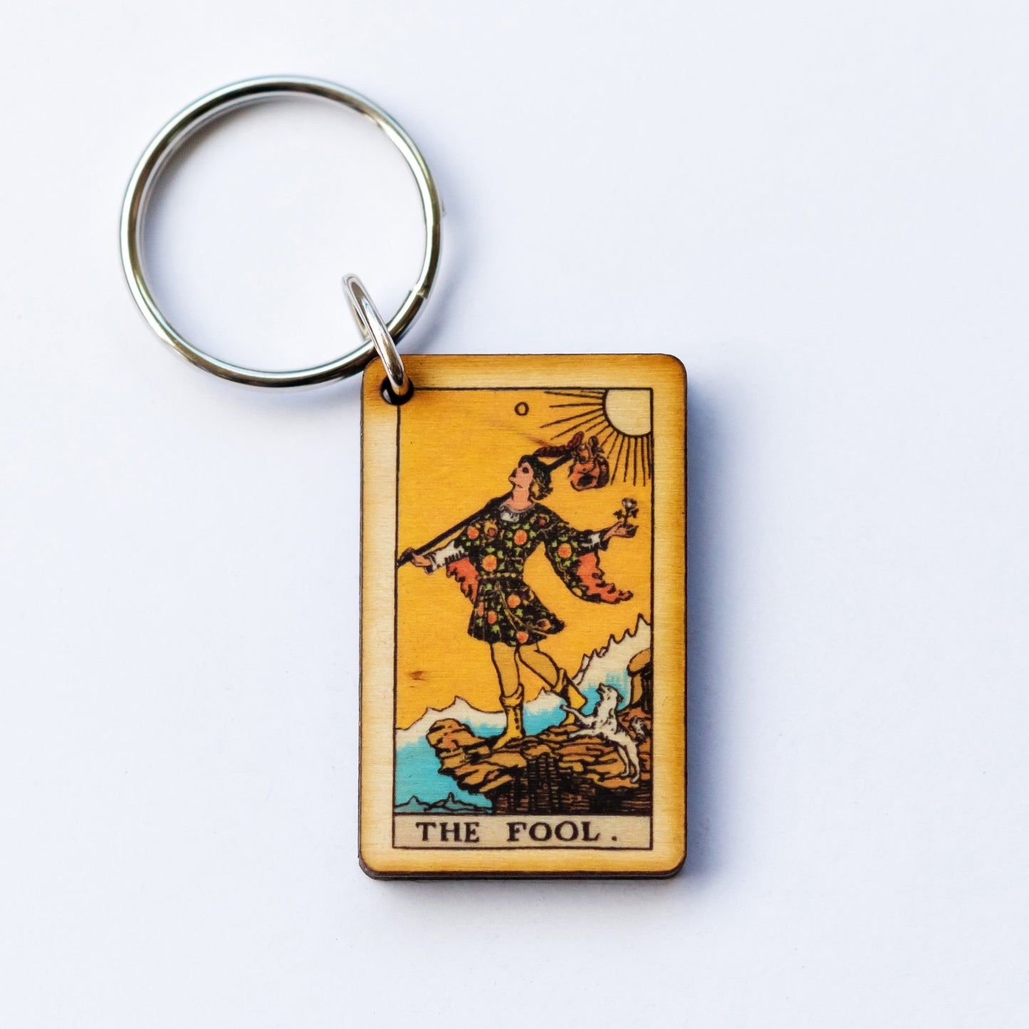 The Fool Tarot Card Keychain