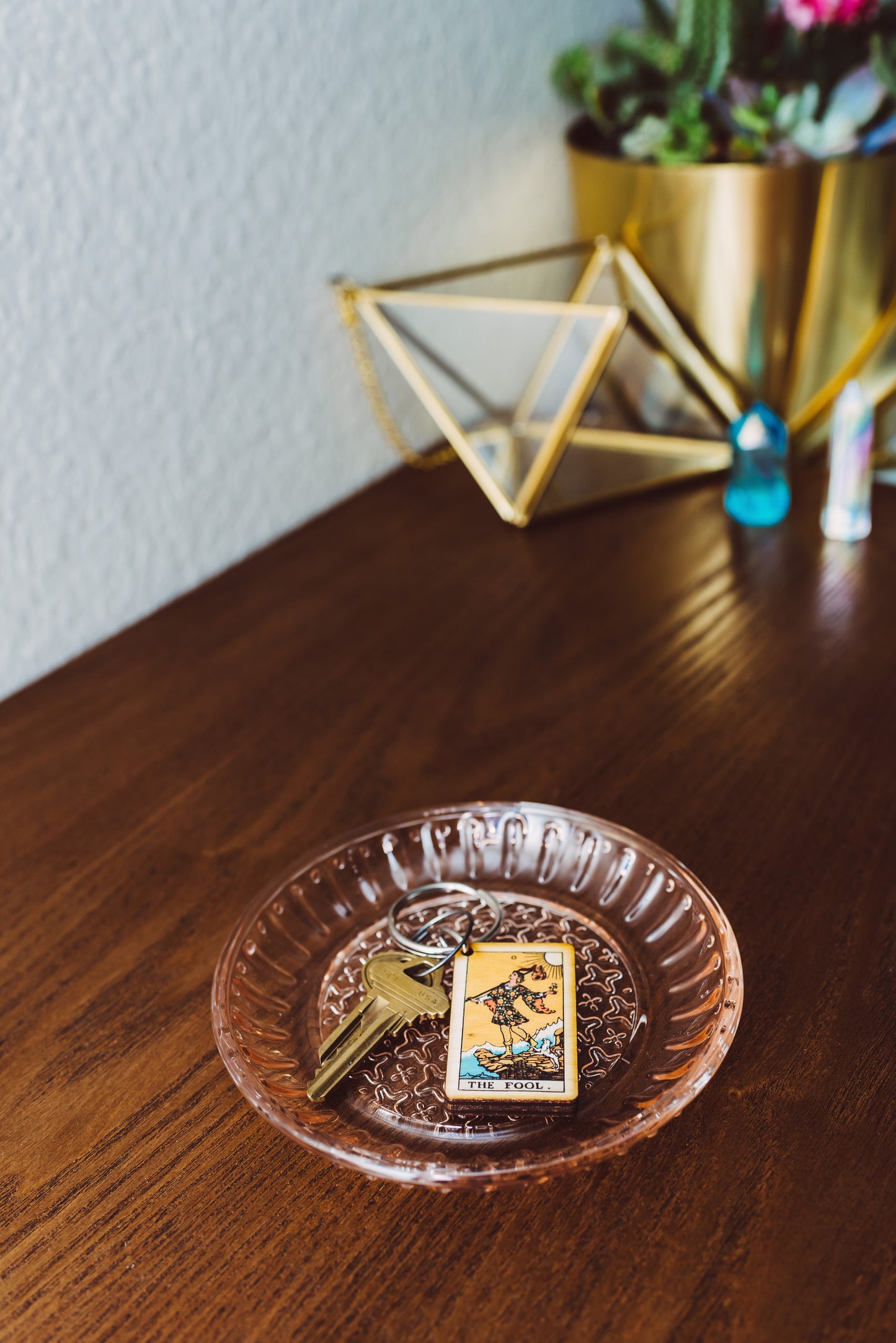 The Fool Tarot Card Keychain