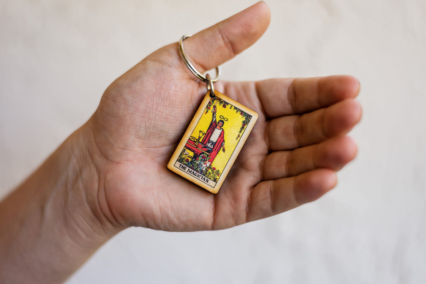 The Magician Tarot Card Keychain