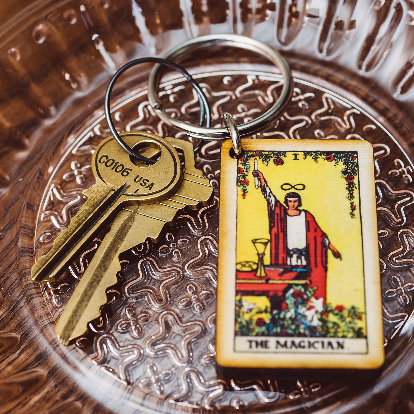 The Magician Tarot Card Keychain