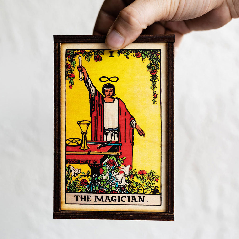 The Magician Tarot Card Card Wooden Stash Box Tarot Card Box