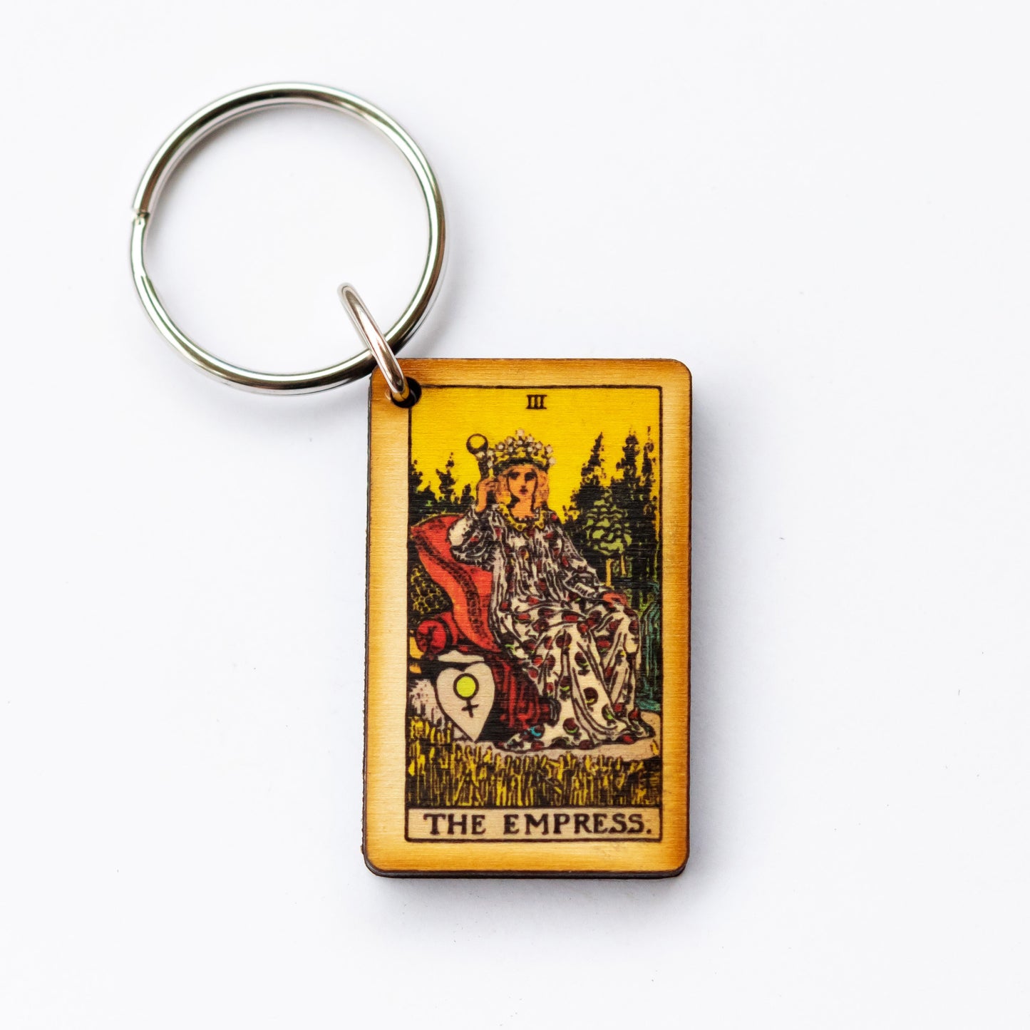 The Empress Tarot Card Keychain