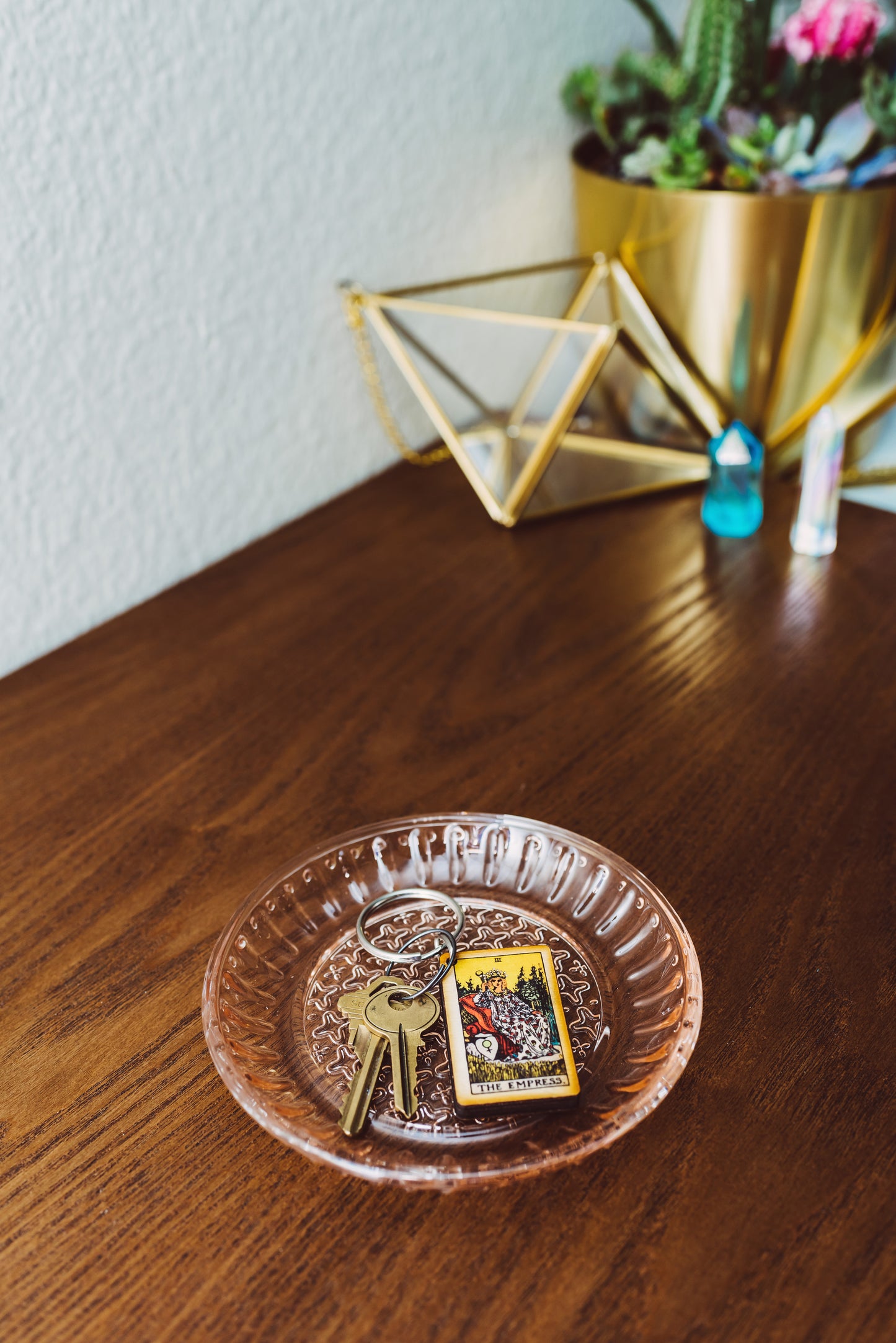The Empress Tarot Card Keychain