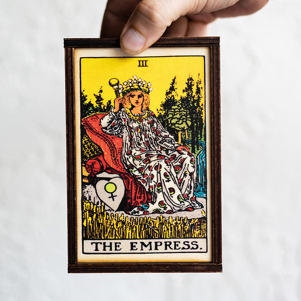 The Empress Card Tarot Card Card Wooden Stash Box Tarot Card Box