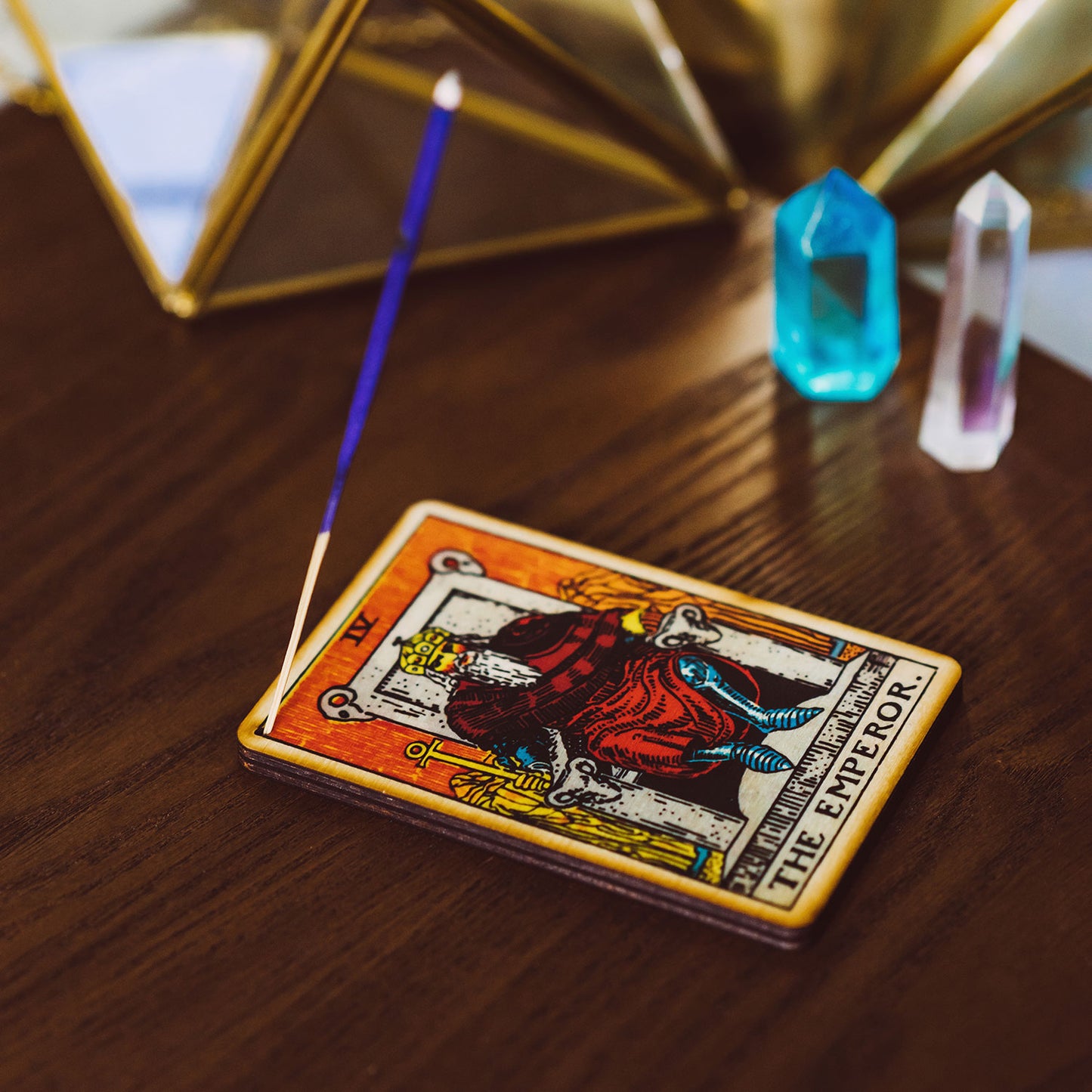 The Emperor Tarot Incense Holder Tray