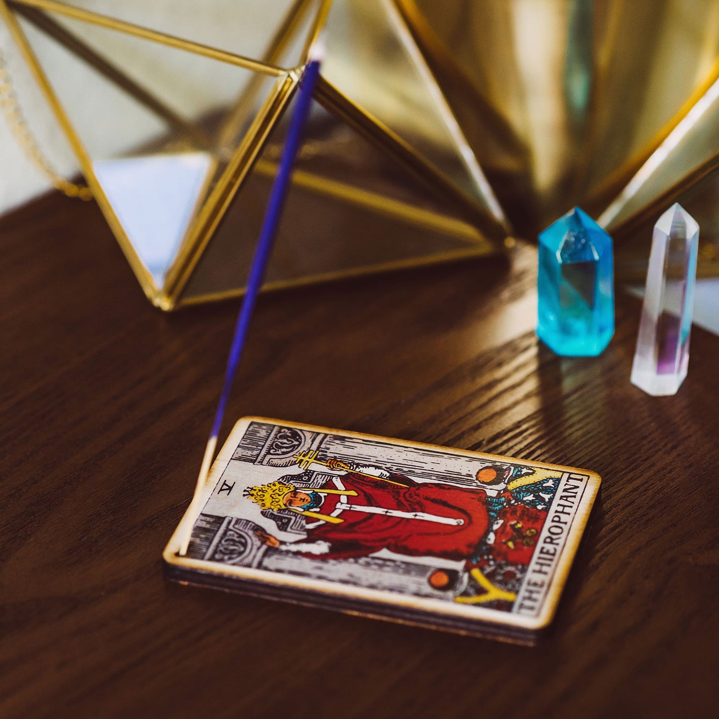 The Hierophant Tarot Incense Holder Tray