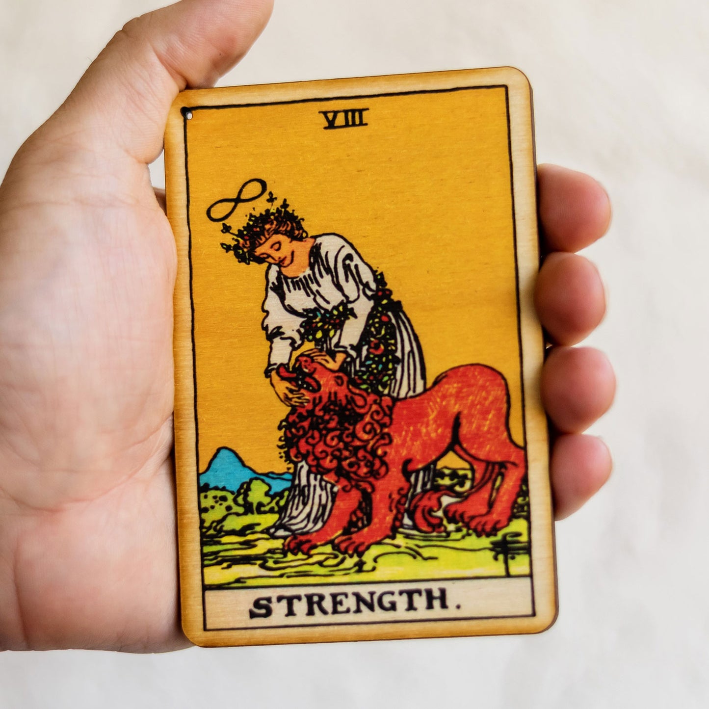 The Strength Tarot Incense Holder Tray