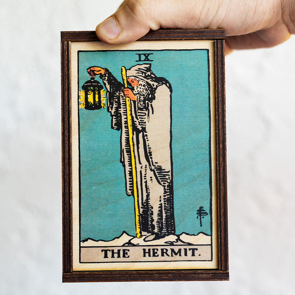 The Hermit Card Tarot Card Card Wooden Stash Box Tarot Card Box