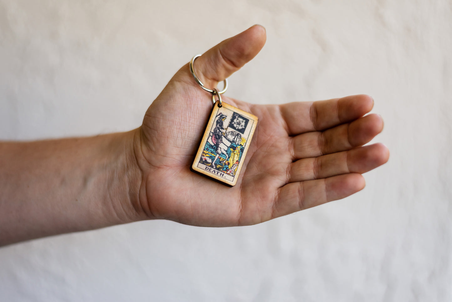 The Death Tarot Card Keychain