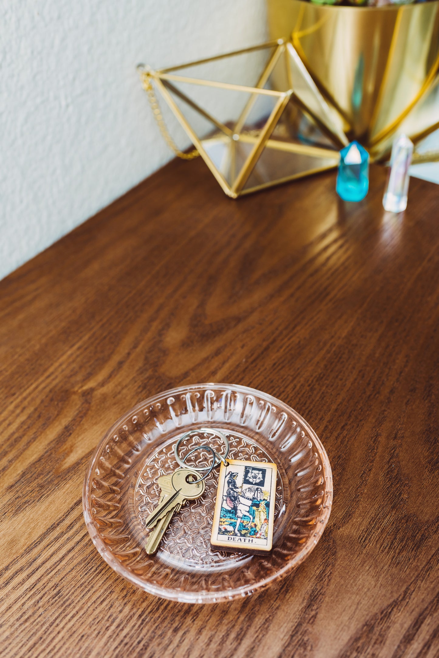 The Death Tarot Card Keychain