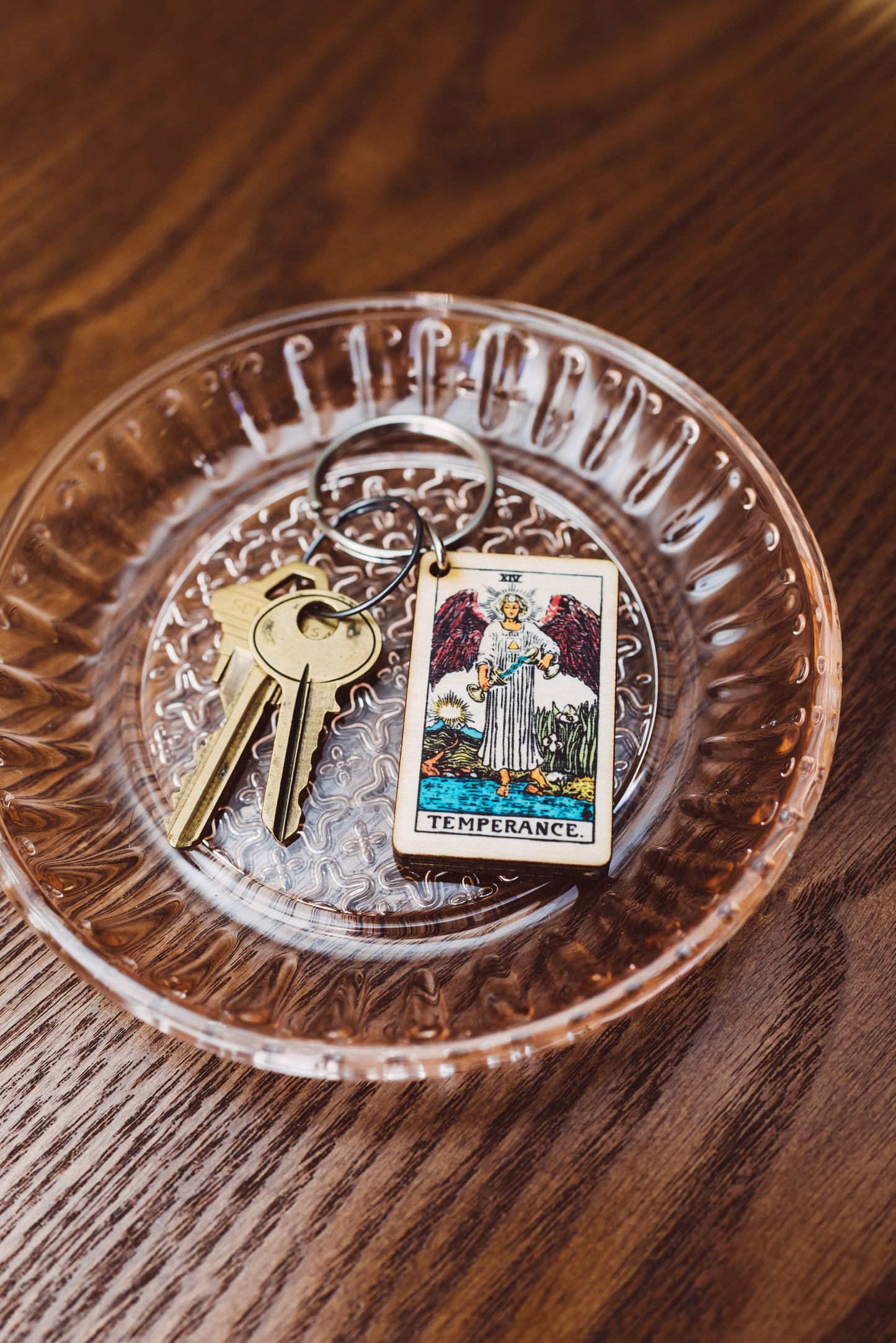 Temperance Tarot Card Keychain