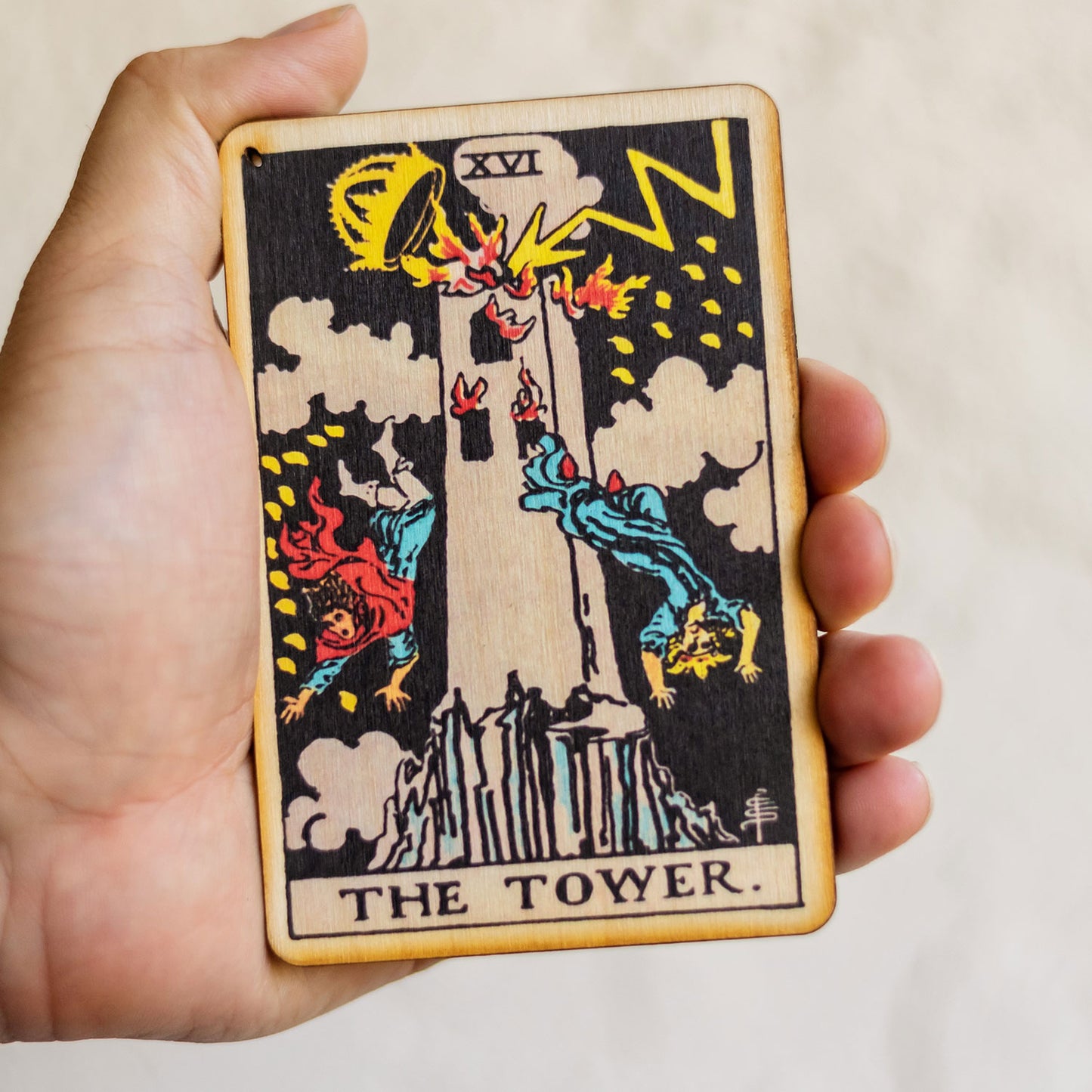 The Tower Tarot Incense Holder Tray