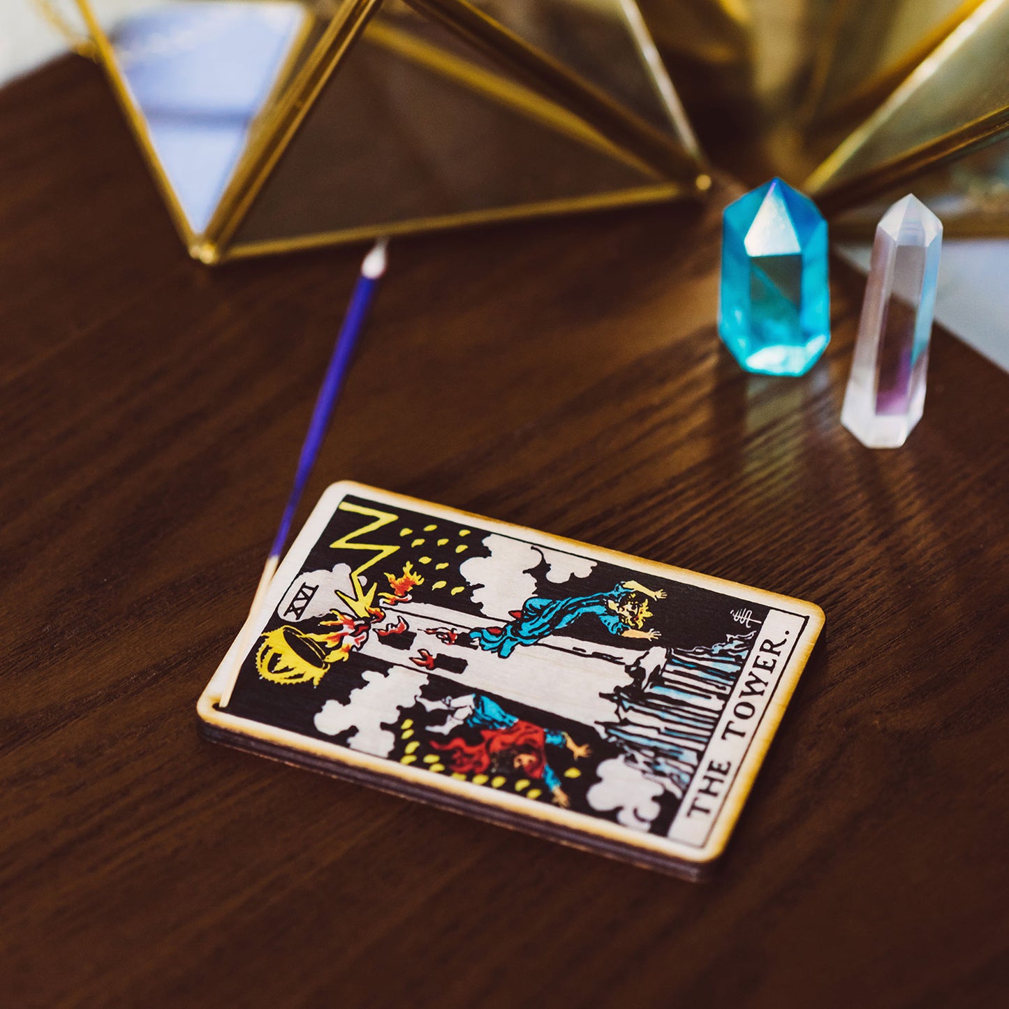 The Tower Tarot Incense Holder Tray