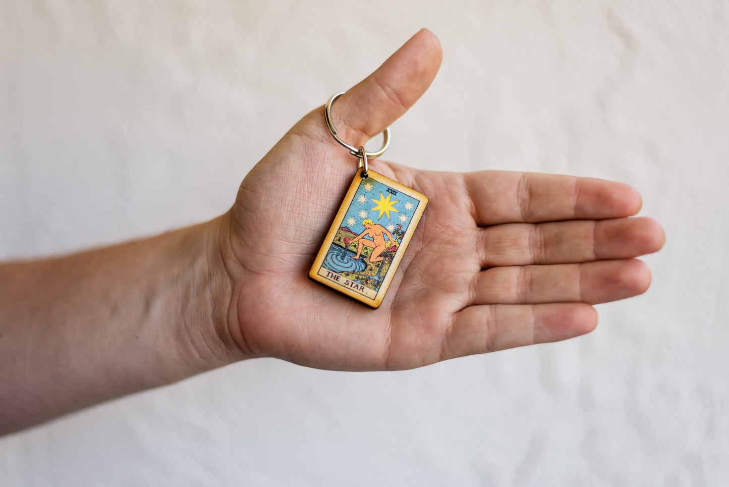 The Star Tarot Card Keychain