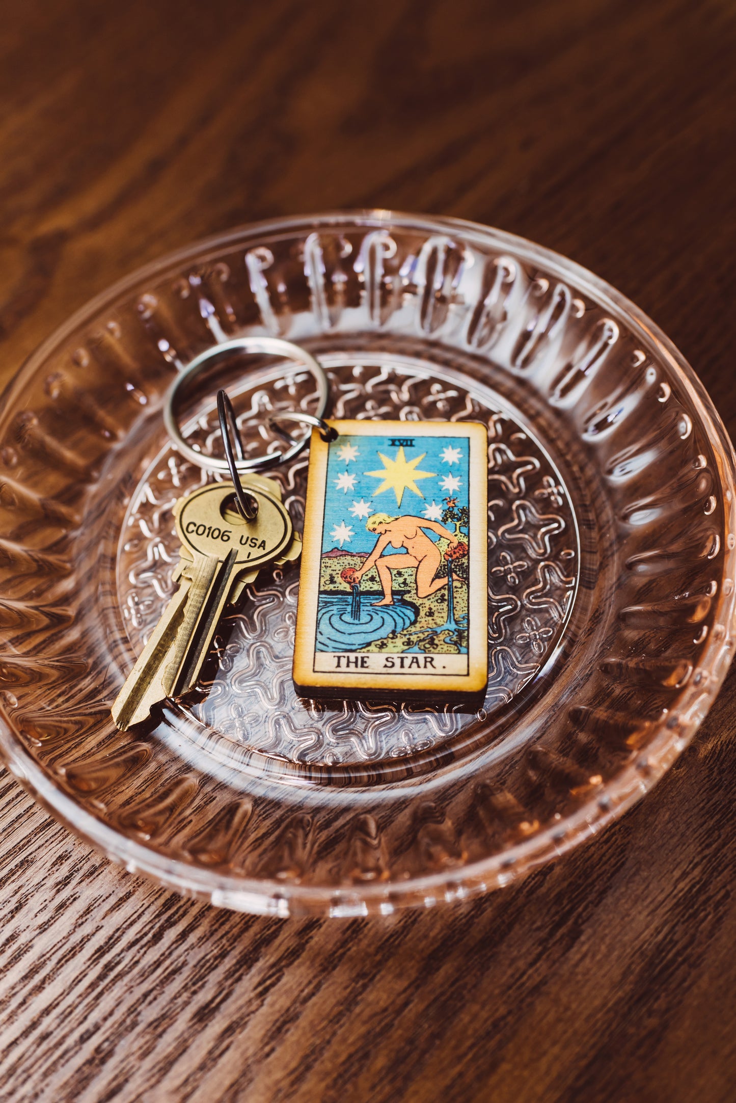 The Star Tarot Card Keychain