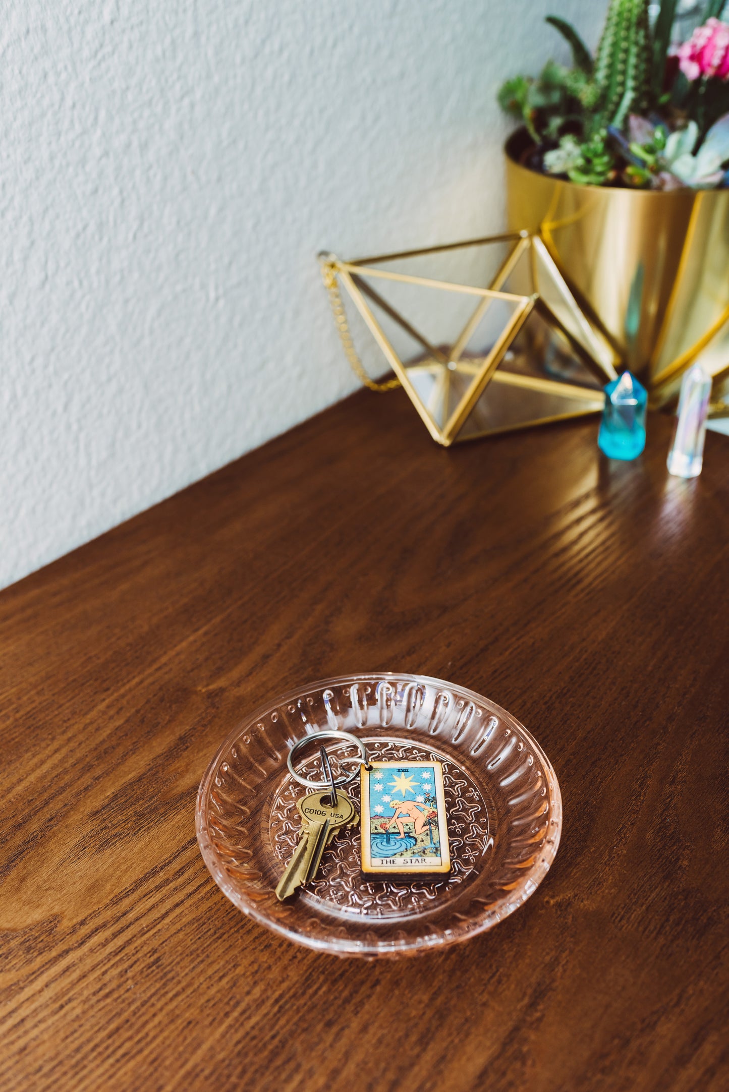The Star Tarot Card Keychain