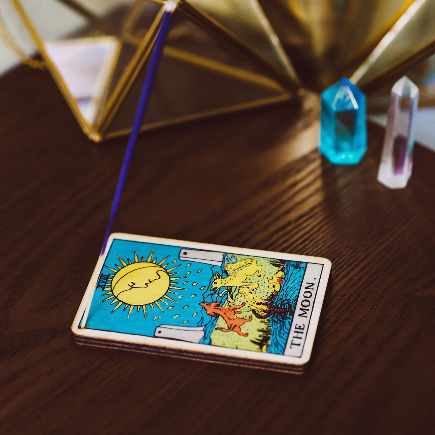 The Moon Tarot Incense Holder Tray