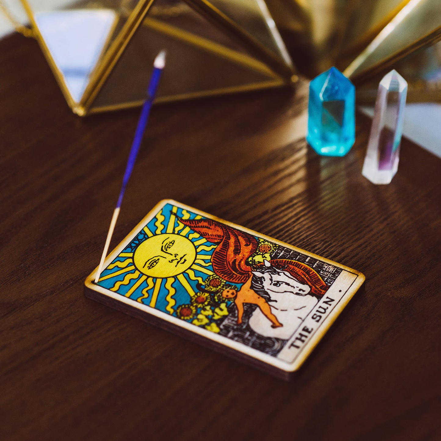 The Sun Tarot Incense Holder Tray