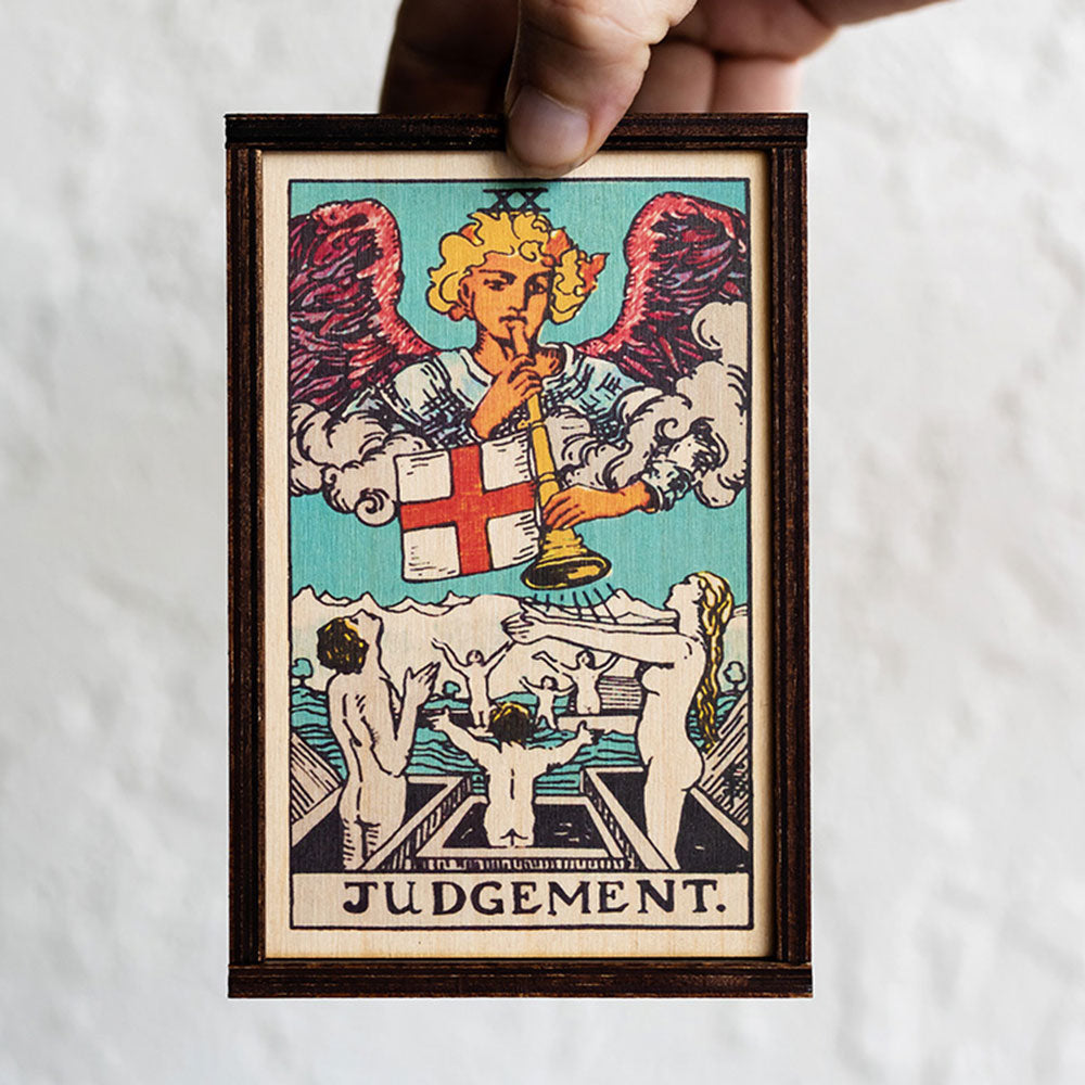 Judgement Tarot Card Card Wooden Stash Box Tarot Card Box