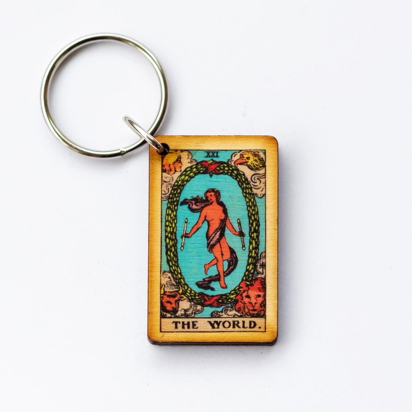 The World Tarot Card Keychain