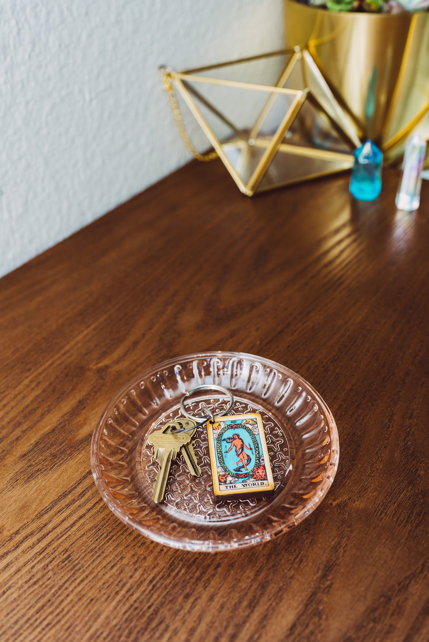 The World Tarot Card Keychain