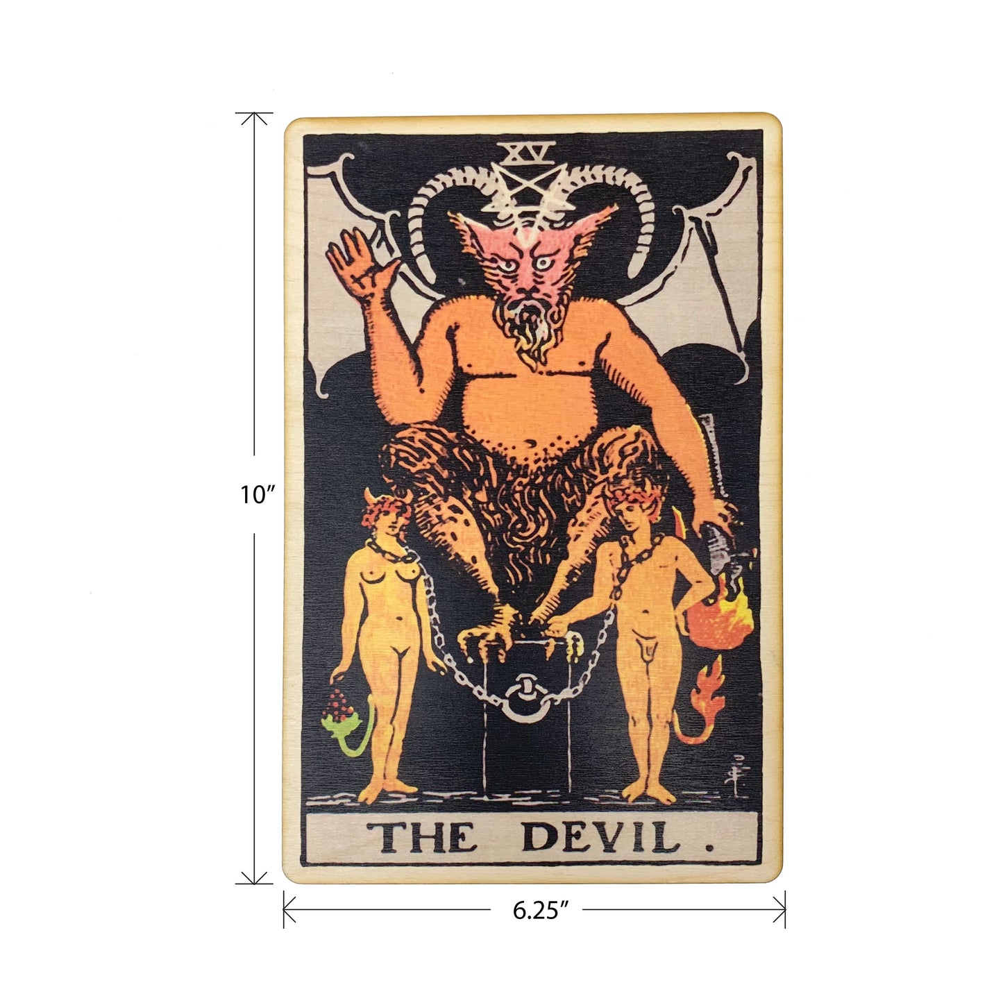 The Devil Tarot Wall Art Wooden Wall Decor