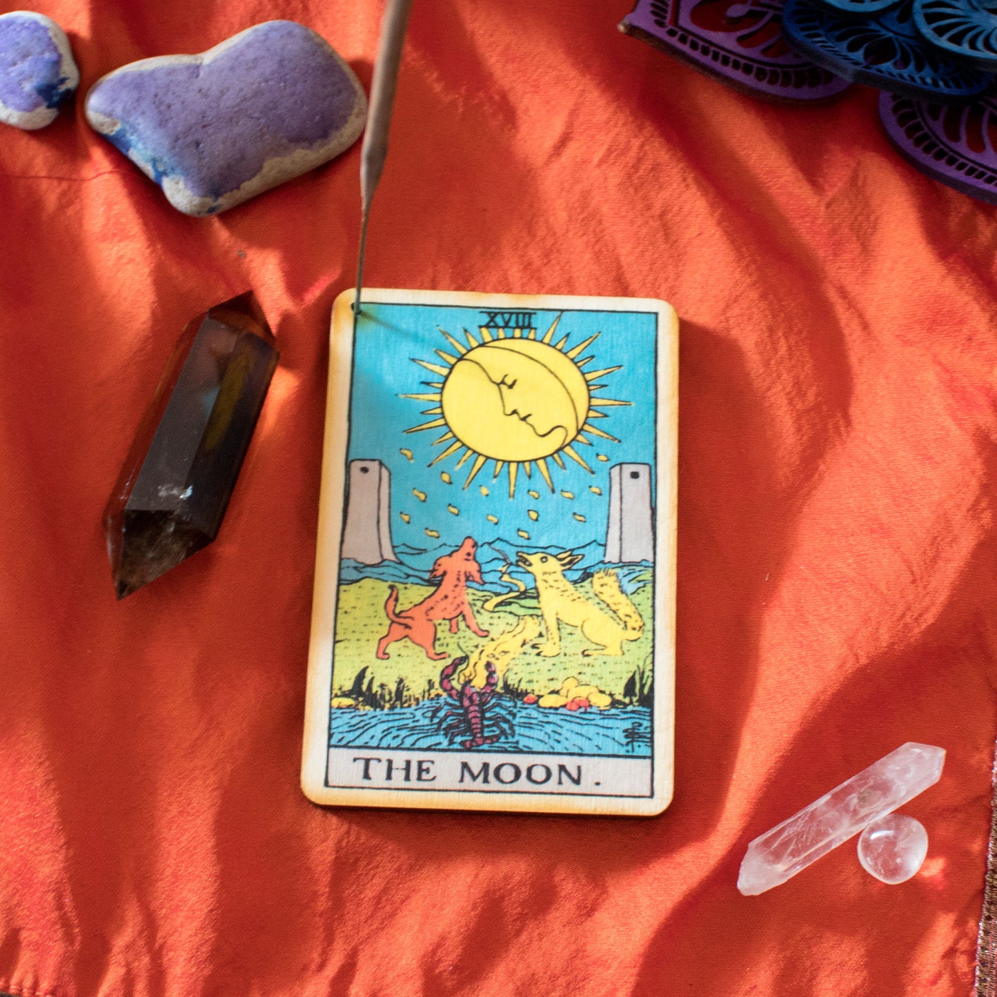 The Moon Tarot Incense Holder Tray
