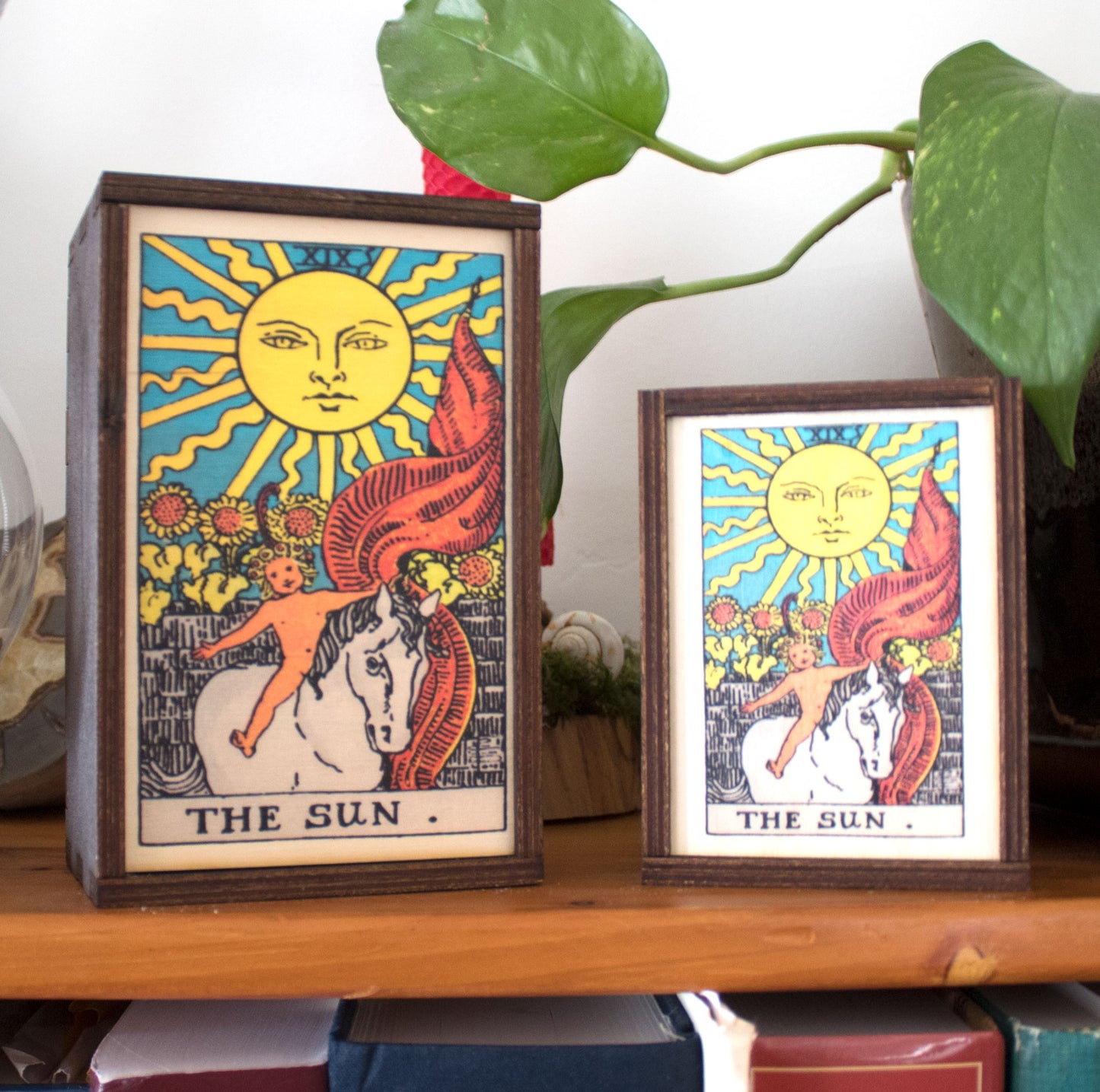 The Sun Tarot Card Card Wooden Stash Box Tarot Card Box