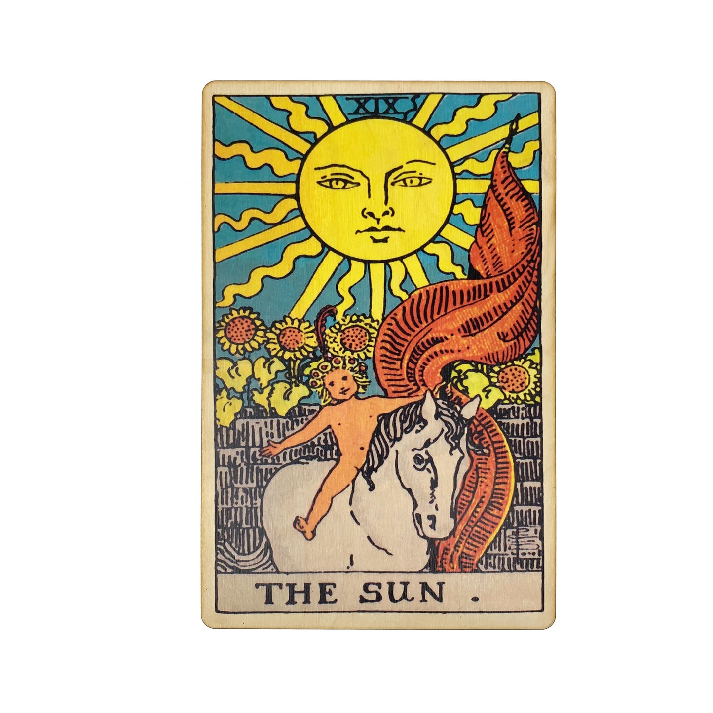 The Sun Tarot Wall Art Wooden Wall Decor