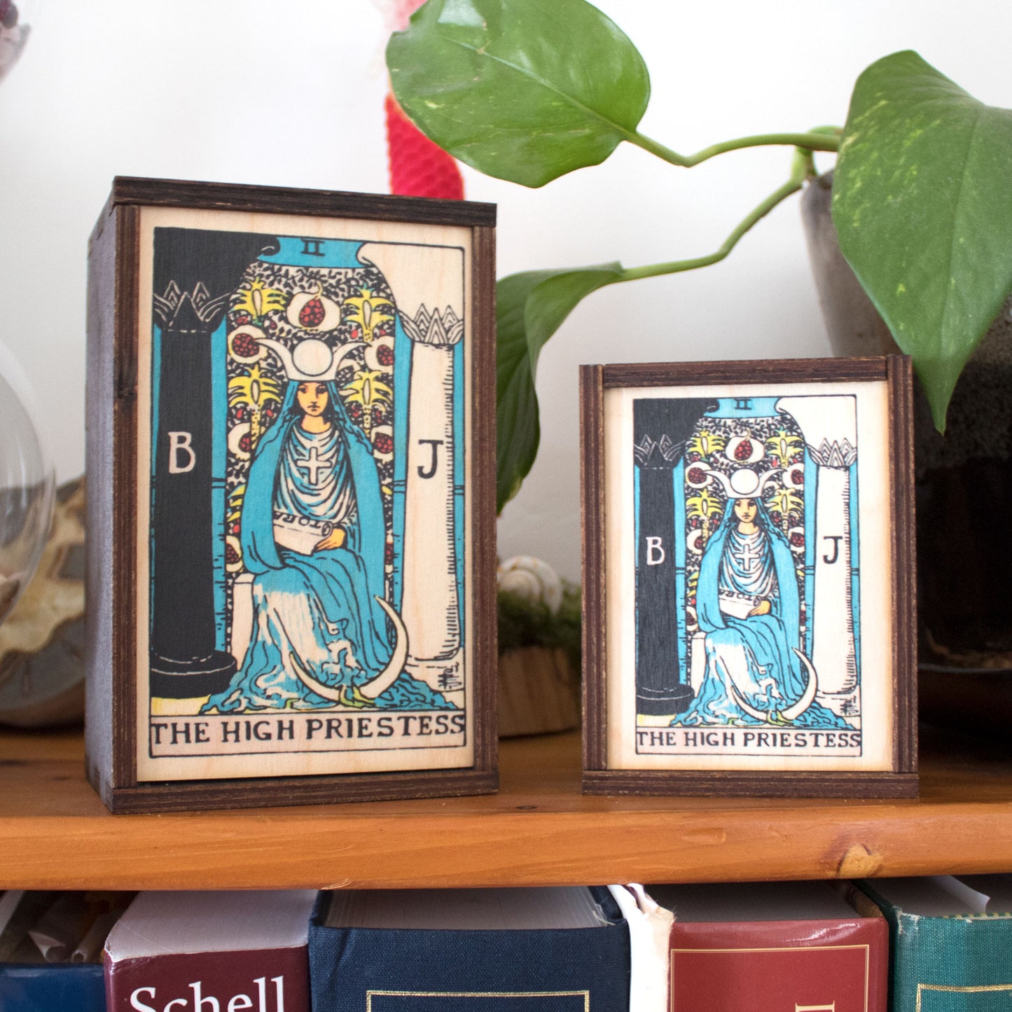 The High Priestess Tarot Card Card Wooden Stash Box Tarot Card Box