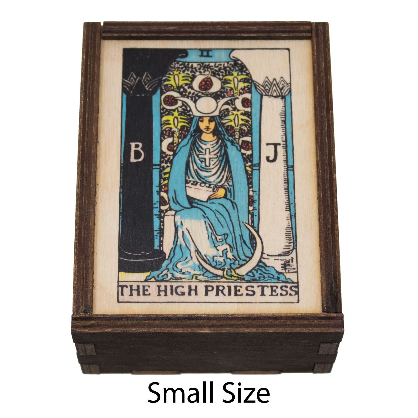 The High Priestess Tarot Card Card Wooden Stash Box Tarot Card Box