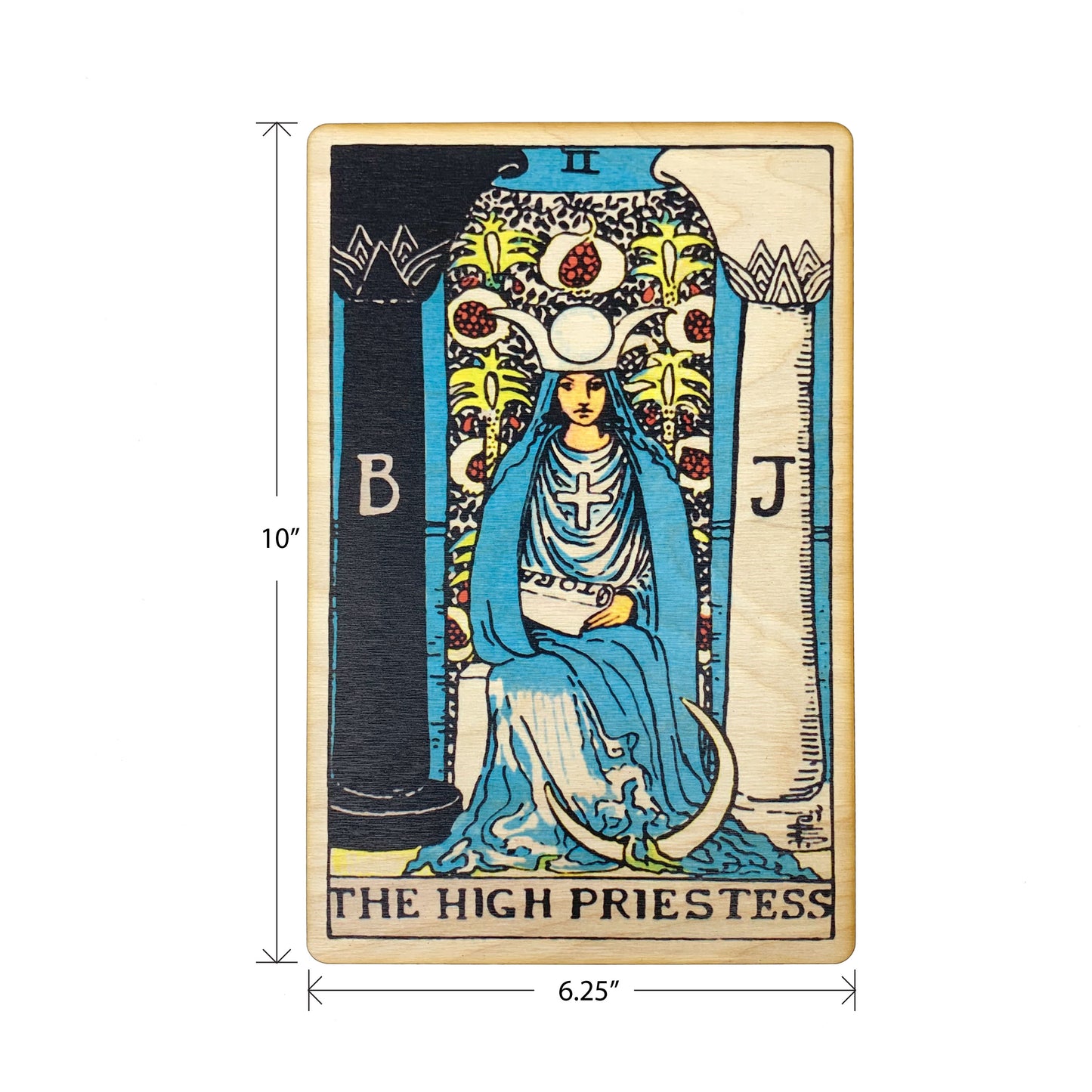 The High Priestess Tarot Wall Art Wooden Wall Decor