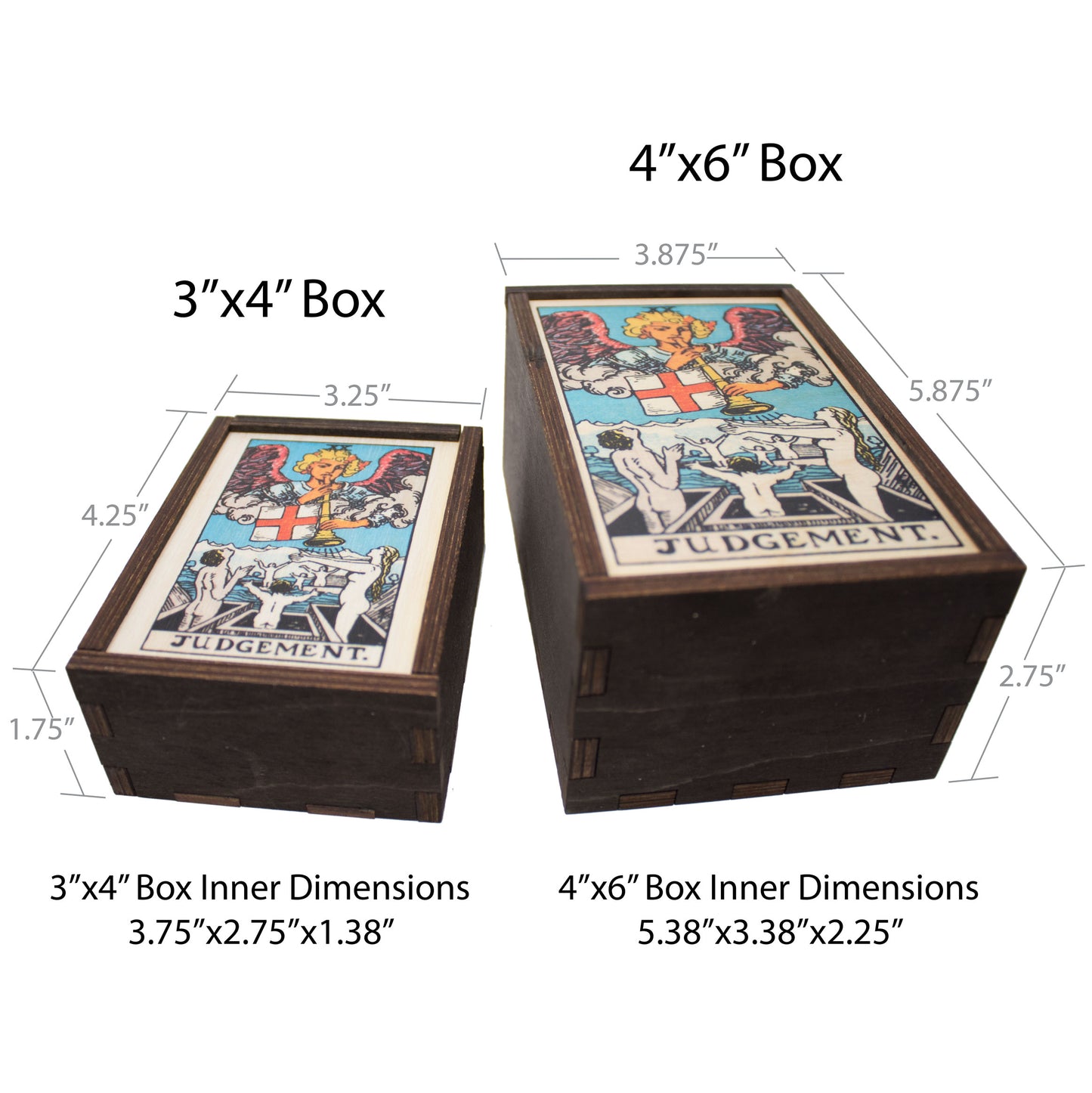 Judgement Tarot Card Card Wooden Stash Box Tarot Card Box