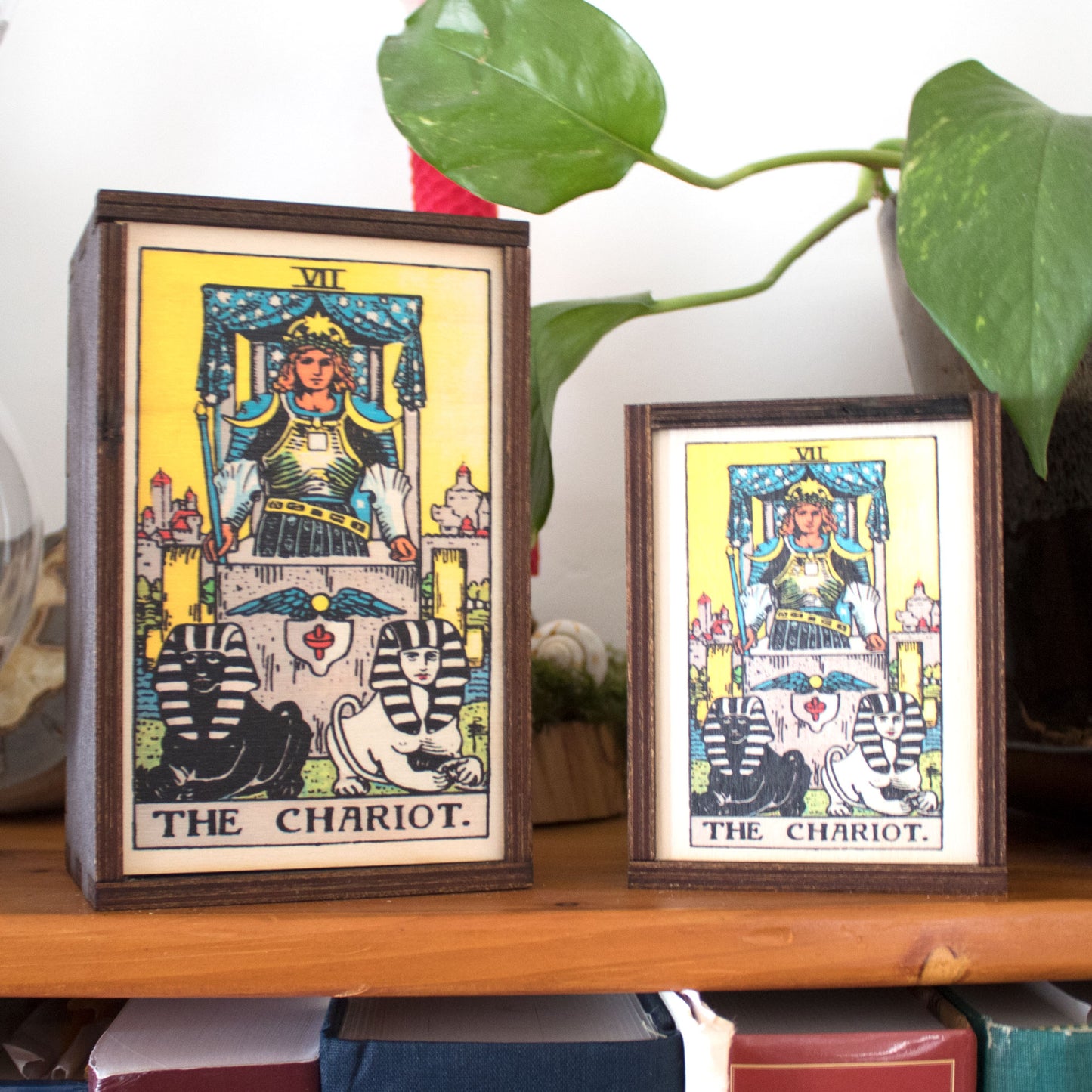 The Chariot Card Wooden Stash Box Tarot Card Box