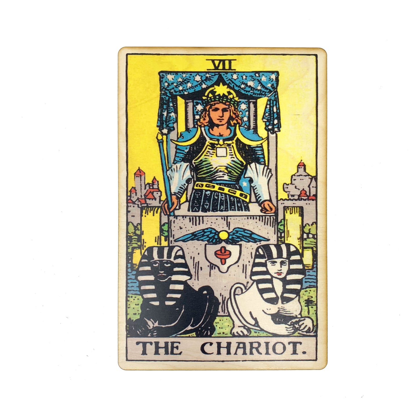 The Chariot Tarot Wall Art Wooden Wall Decor