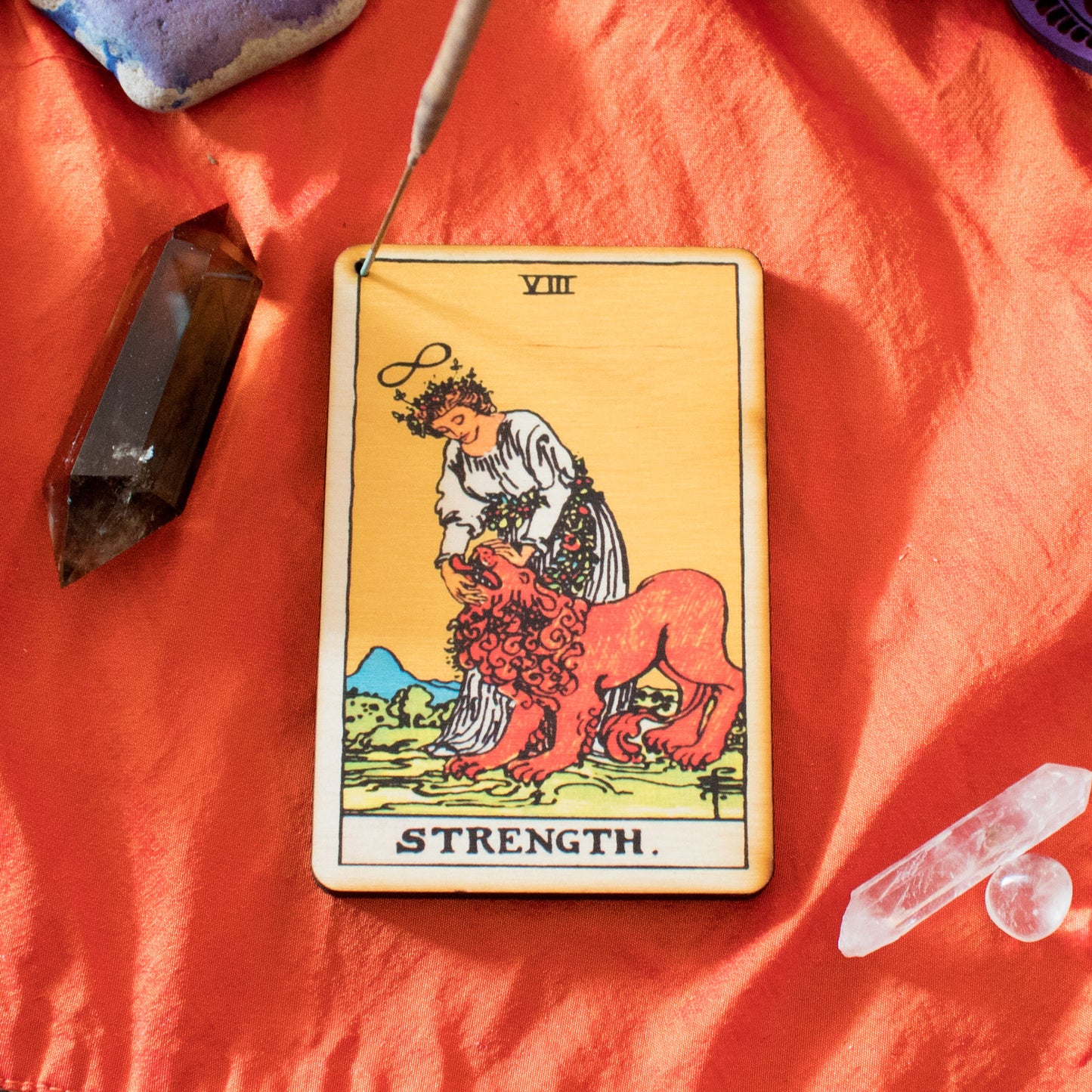 The Strength Tarot Incense Holder Tray