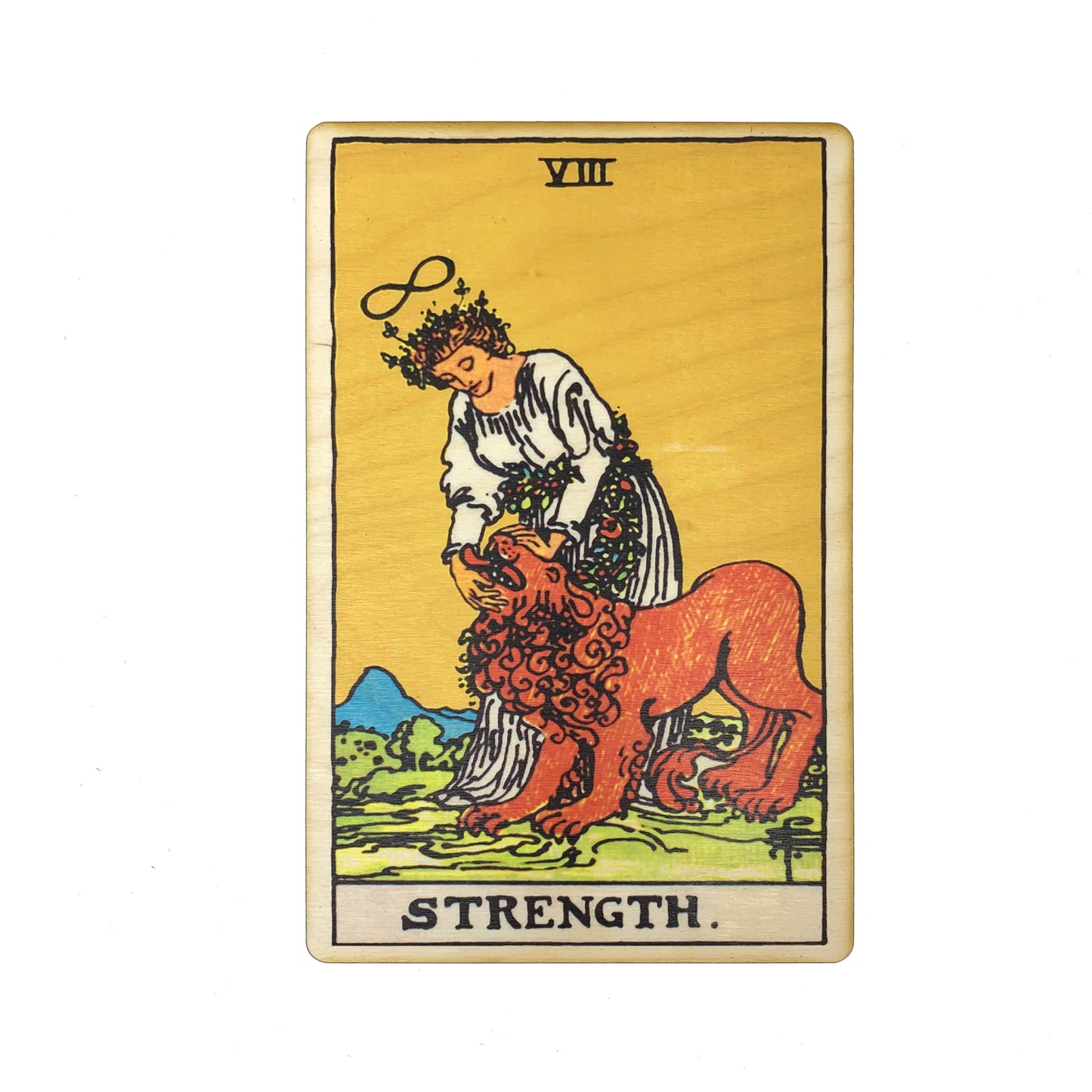Strength Tarot Wall Art Wooden Wall Decor